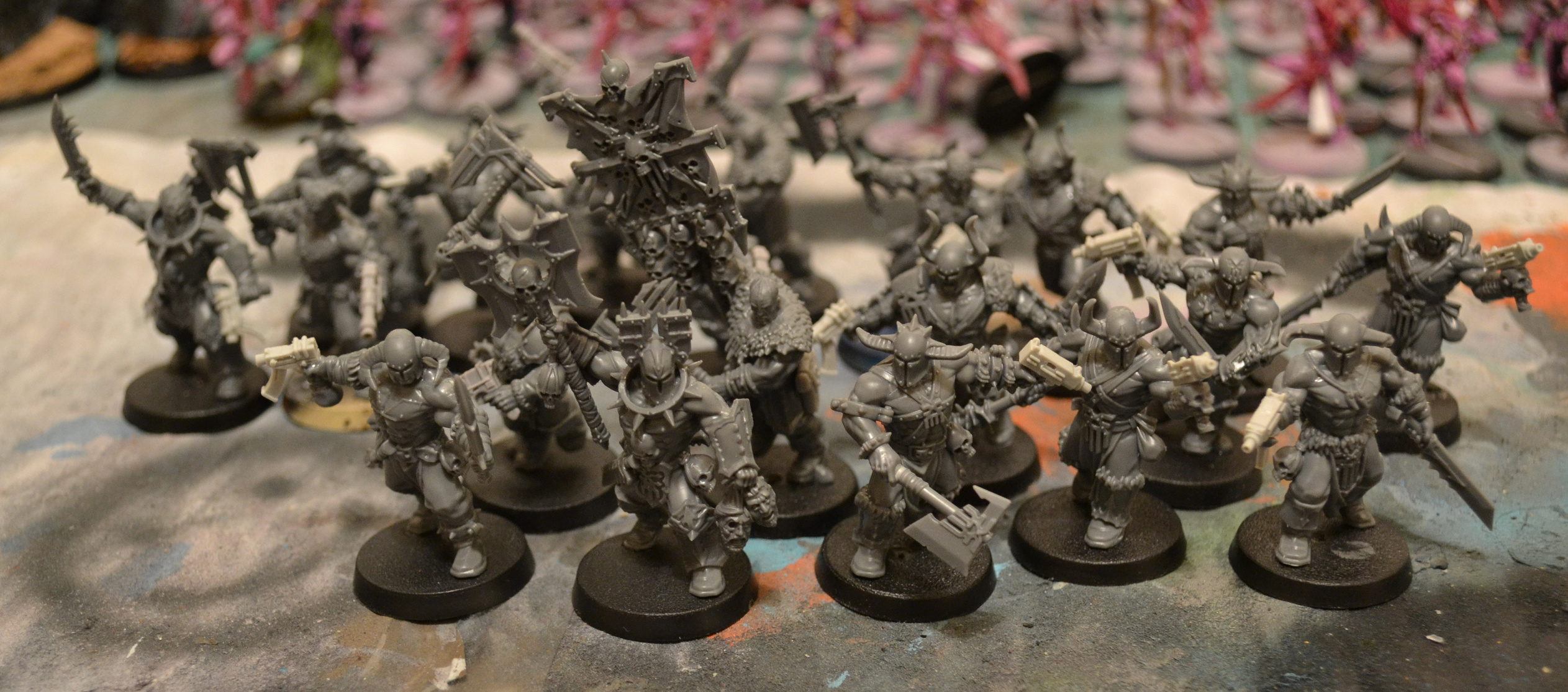Chaos, Chaos Space Marines, Cultists, Khorne, Warhammer 40,000