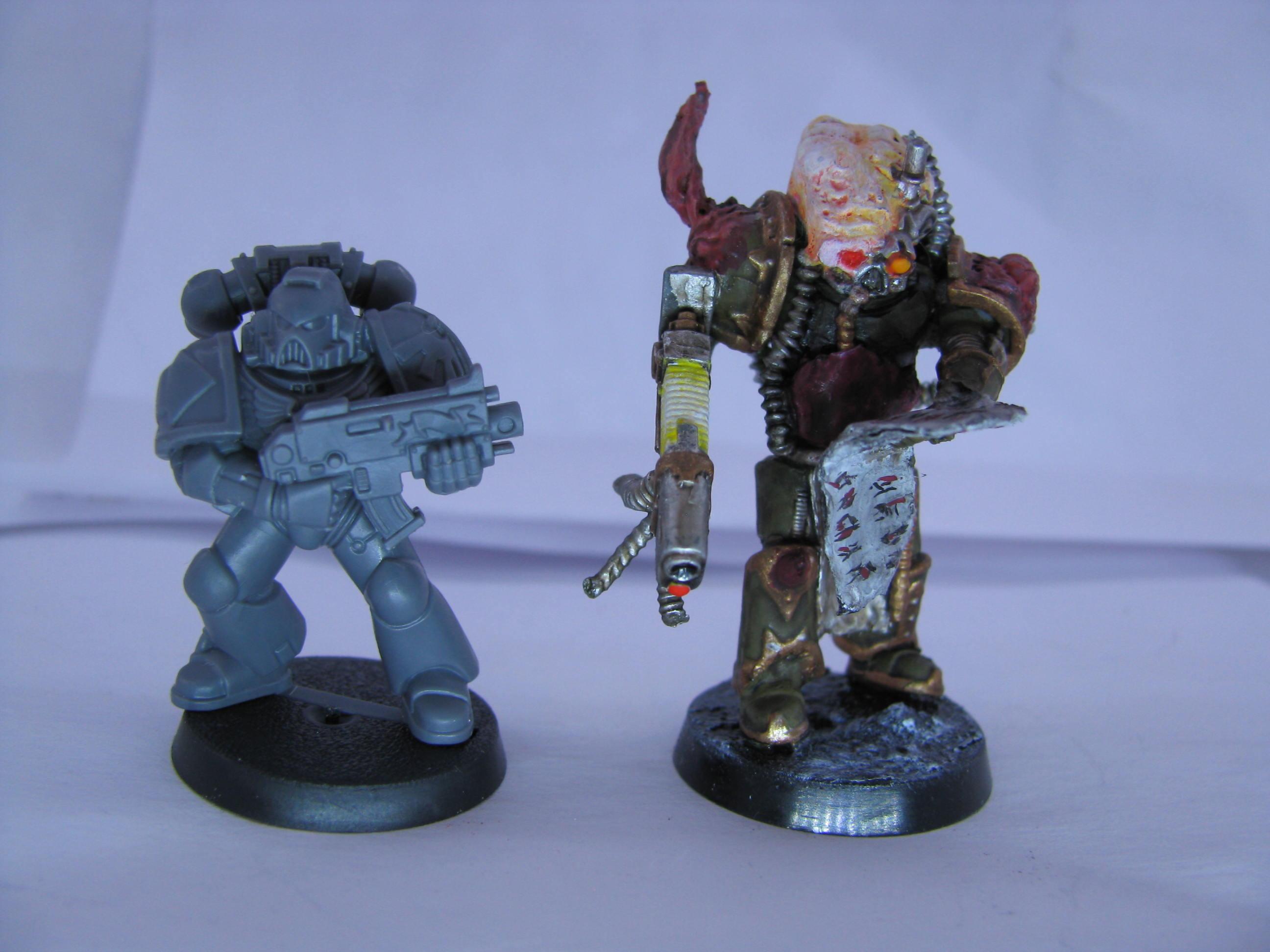 Chaos, Conversion, Nurgle, Space Marines, True Scale