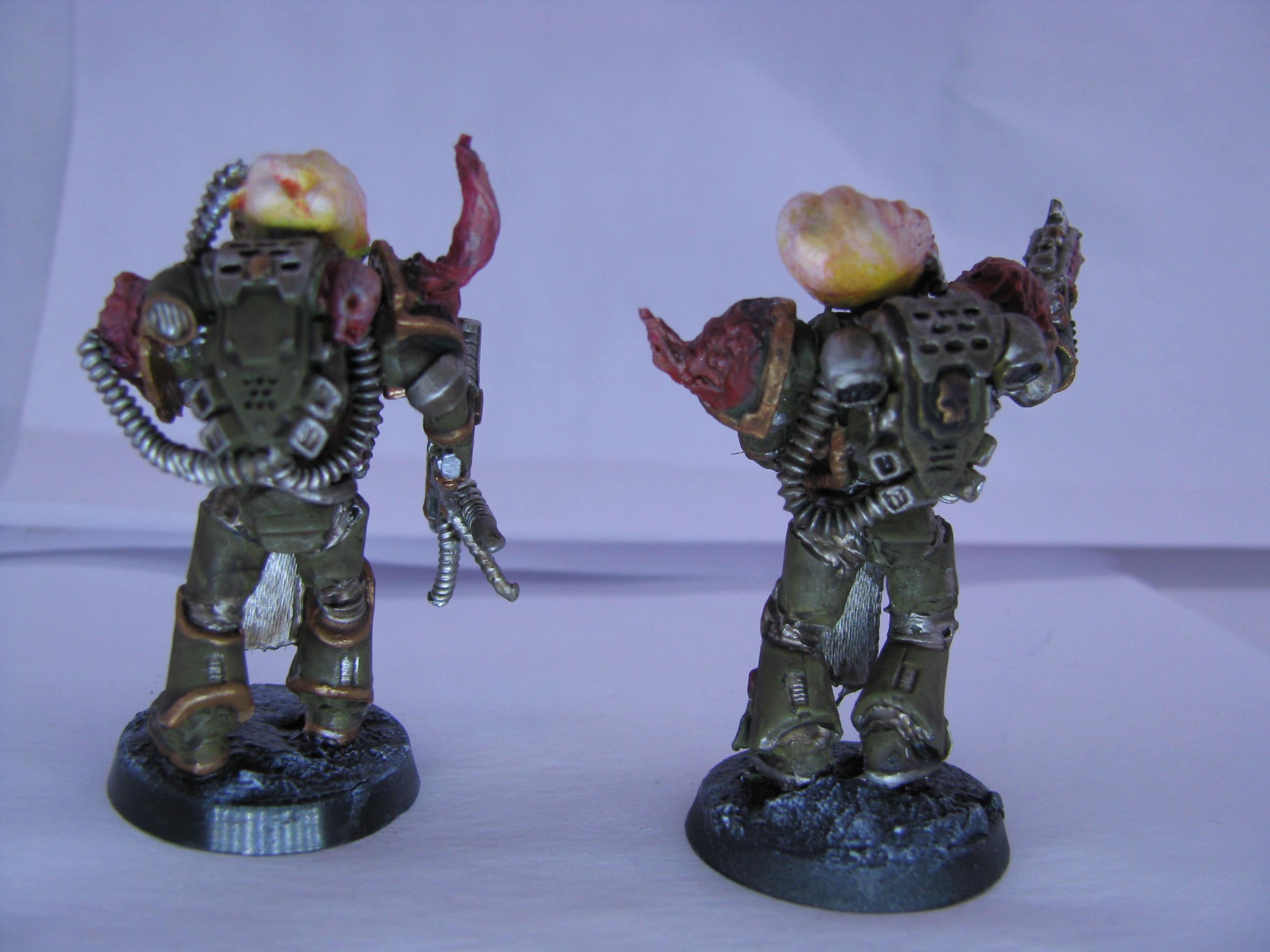Chaos, Conversion, Nurgle, Space Marines, True Scale