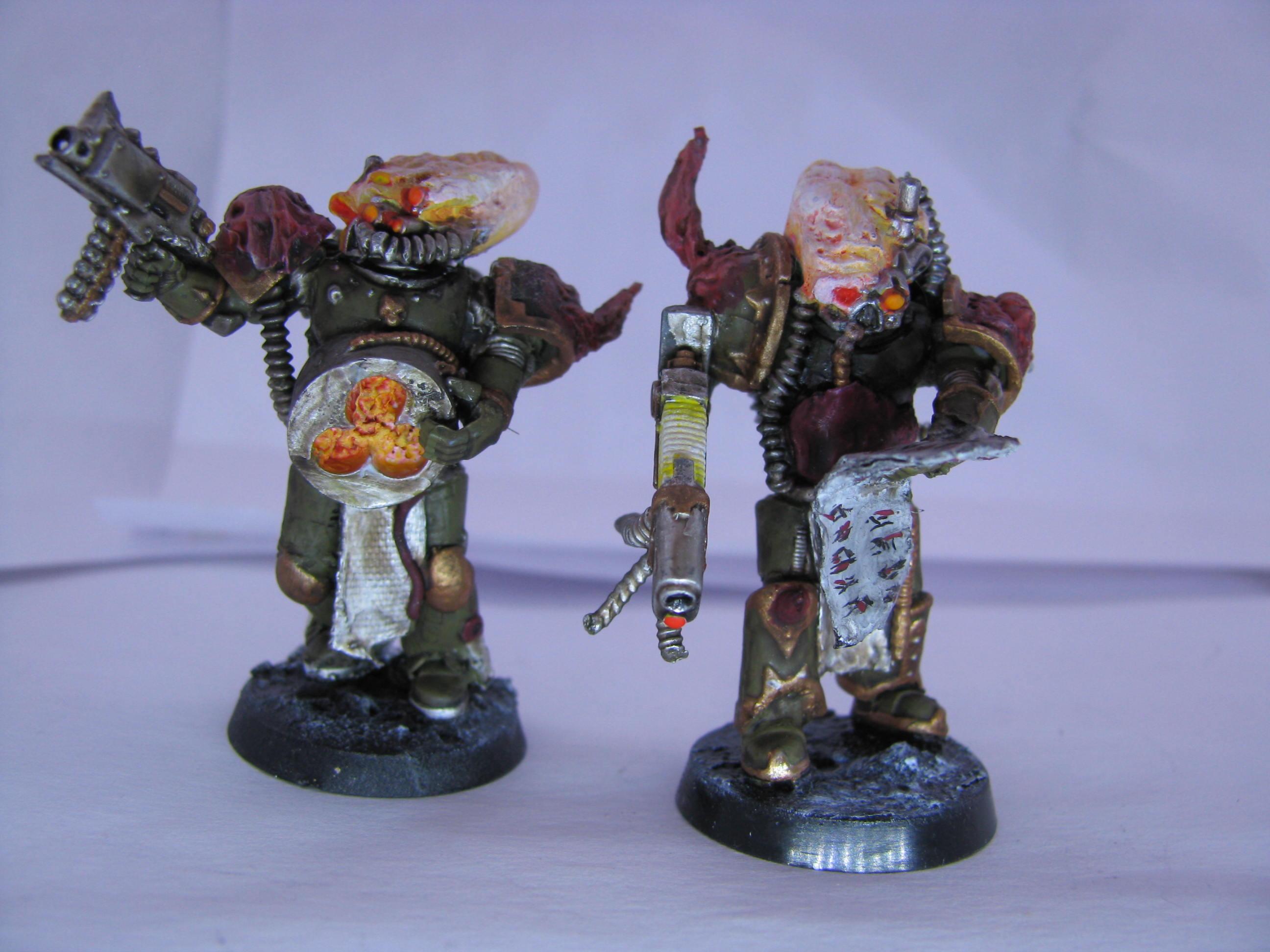 Chaos, Conversion, Nurgle, Space Marines, True Scale