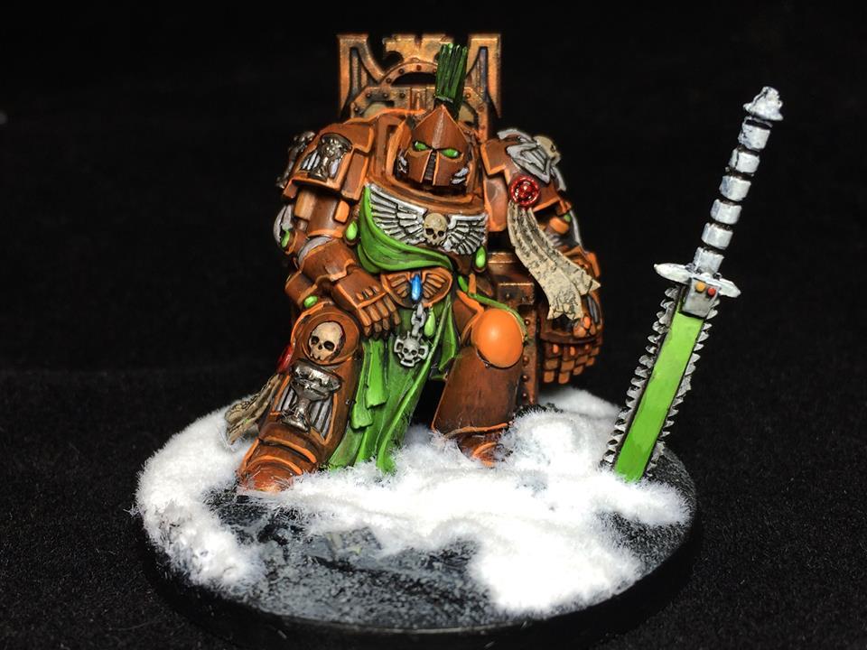 Sat nonchalantly on a throne of a conquered Warlord