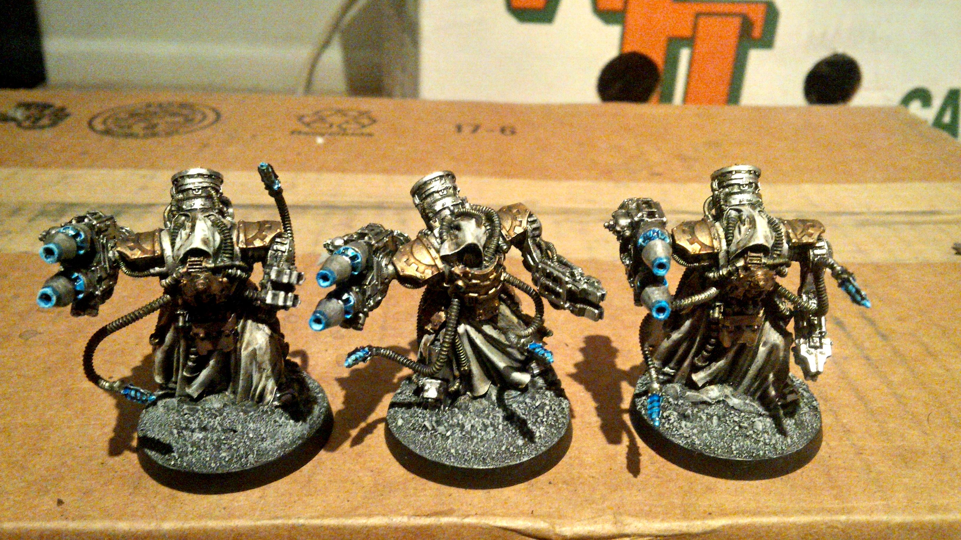Blue, Bronze, Destructors, Mechanicum, Myrmidons, Omnissiah, Taghmata, White