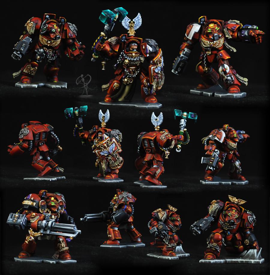 Blood Angels, Freehand, Non-Metallic Metal, Space Hulk, Space Marines ...