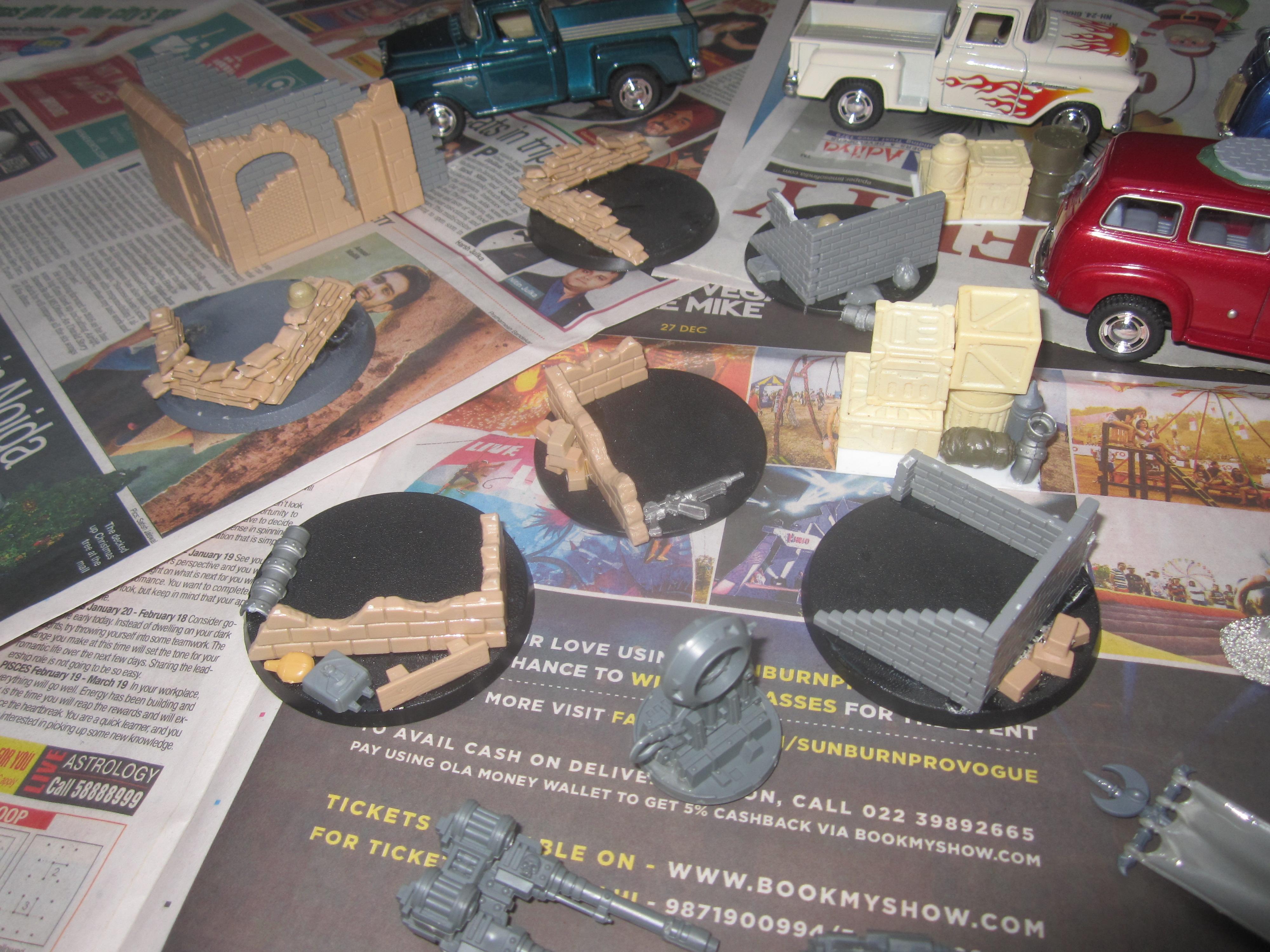 Terrain and heavy weapon bases