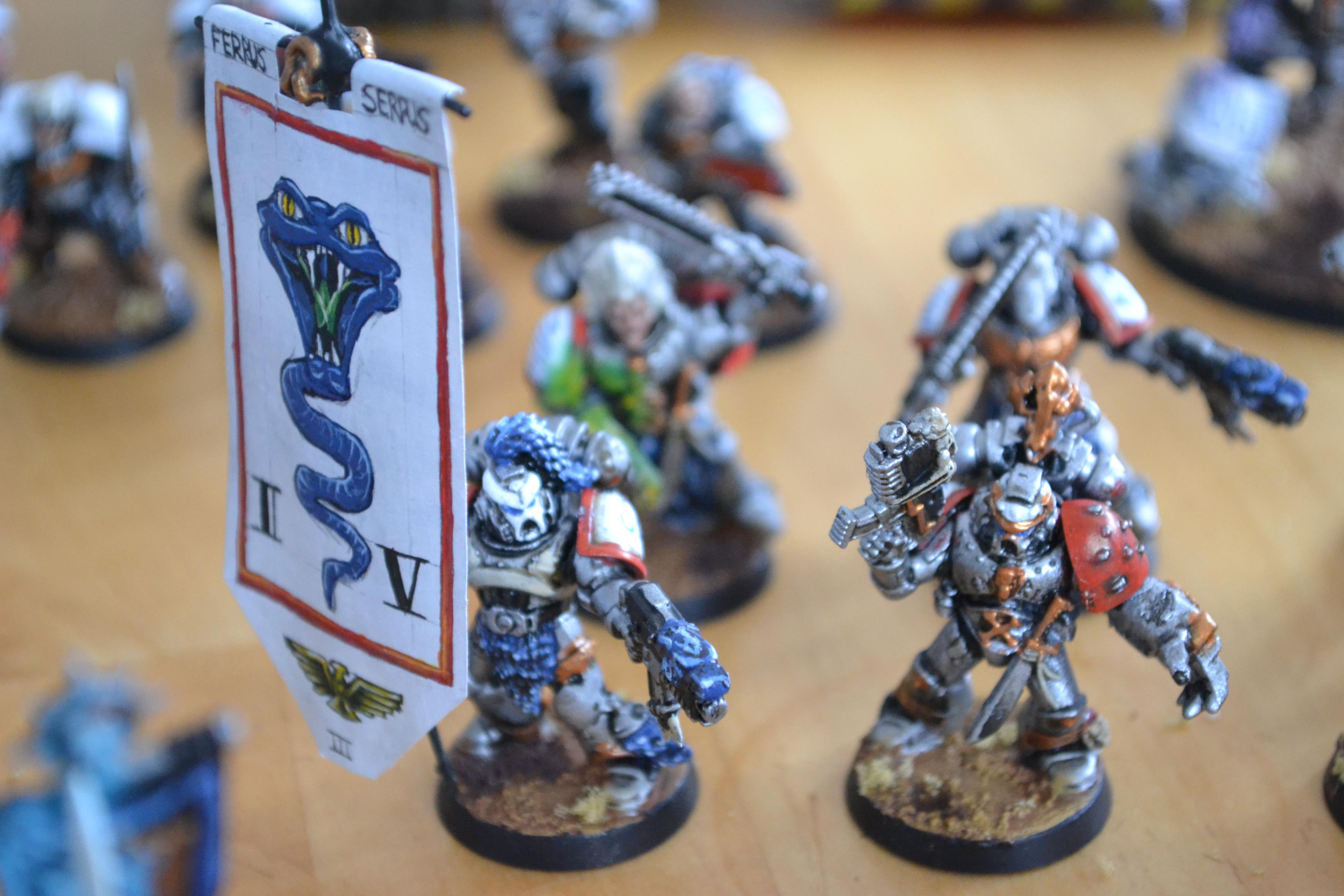 Vets - fur was painted blue to give the impression of snake scales