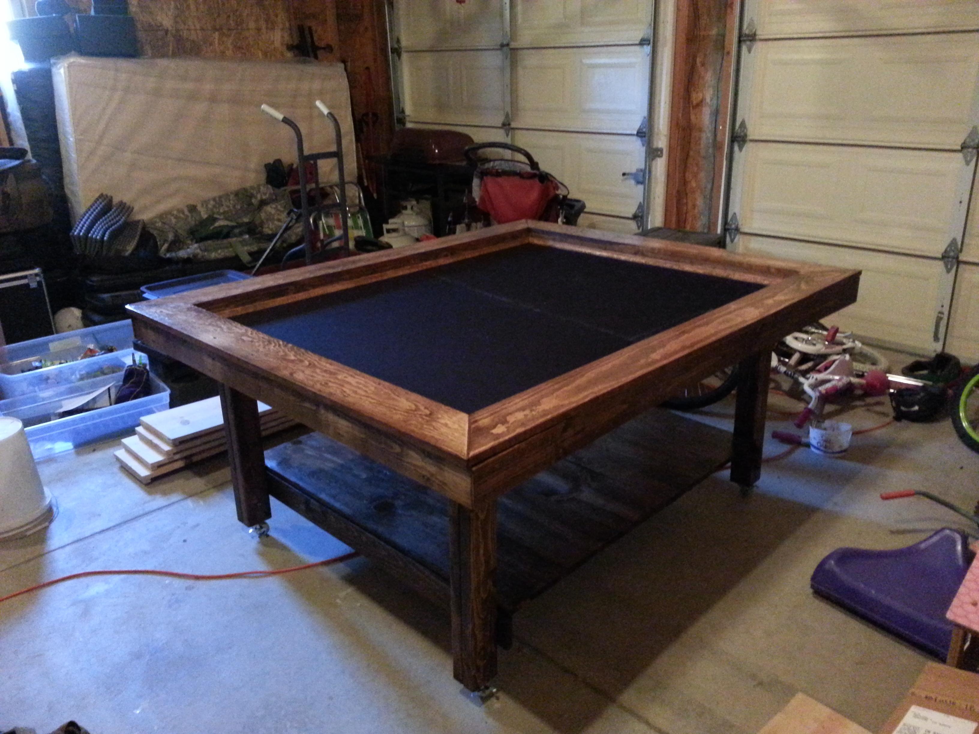Game Table, garage gaming table
