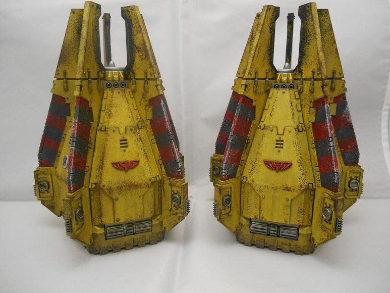 Adepus Astartes, Battle Damage, City, Drop Pods, Imperial Fists, Rubble, Ruins, Space Marines, Urban, Weathered, Yellow