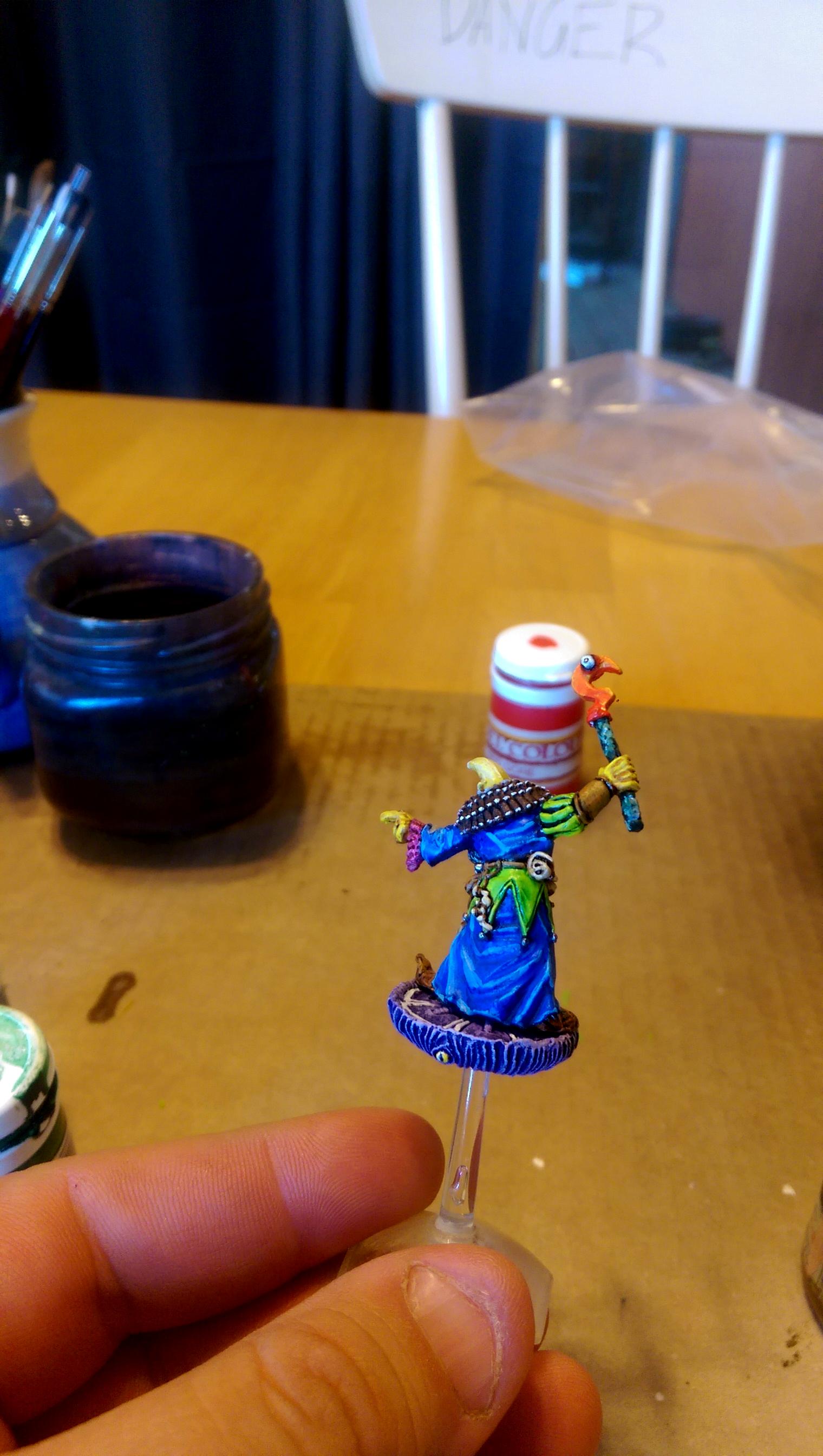 Tzeentch sorcerer, back view