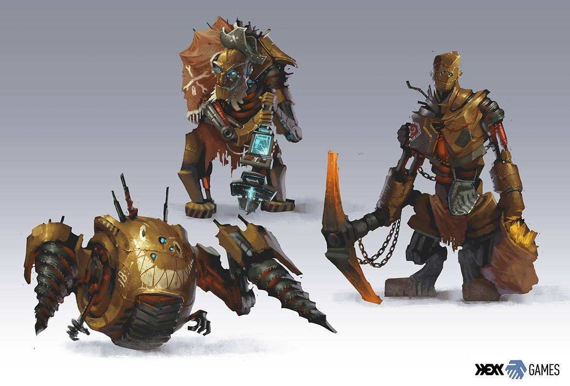 28mm, Hexy, Metanels, Robot, Science-fiction, Star Scrappers
