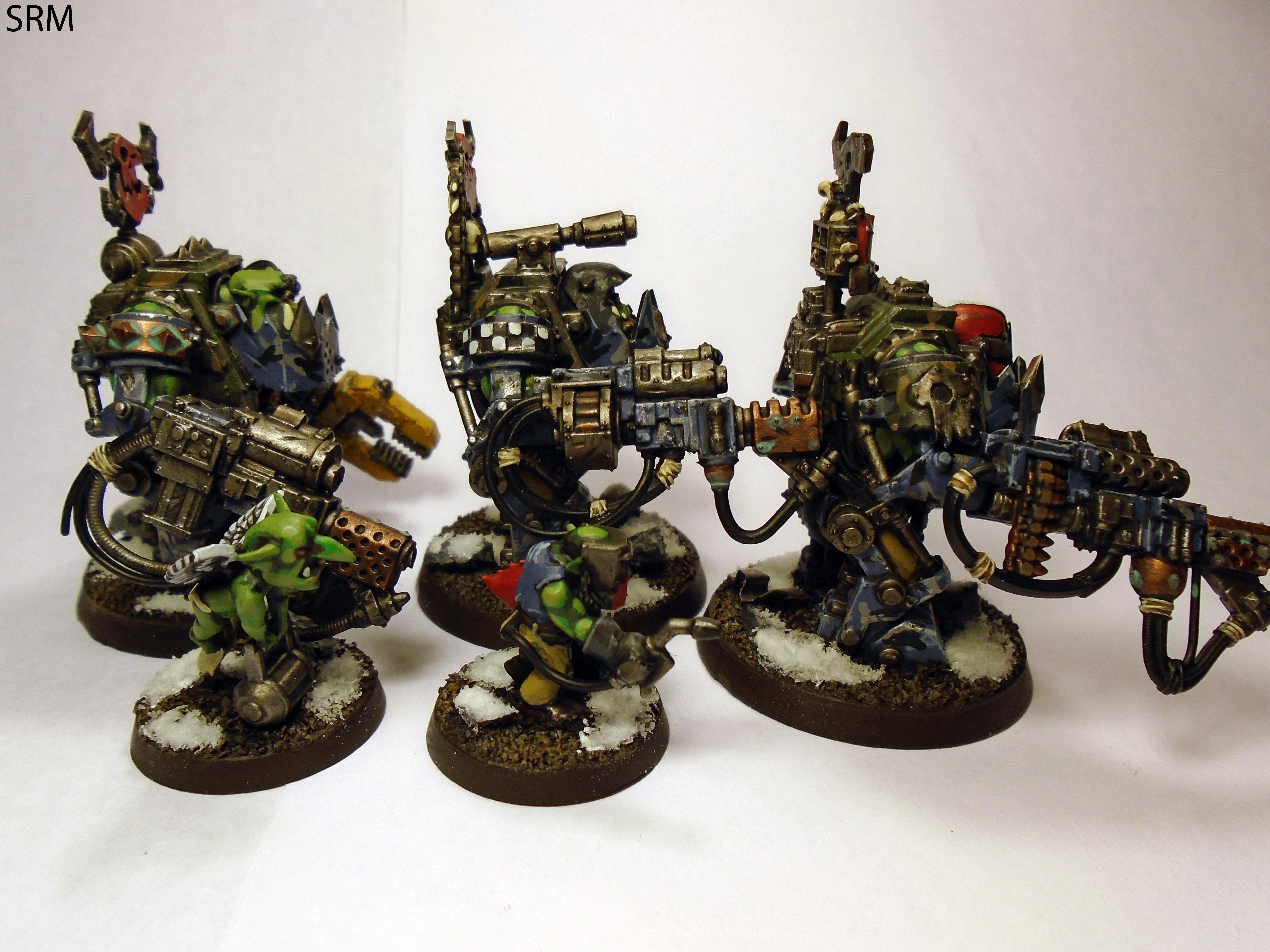 Grots, Mega Arma, Meganobz, Nob, Orks
