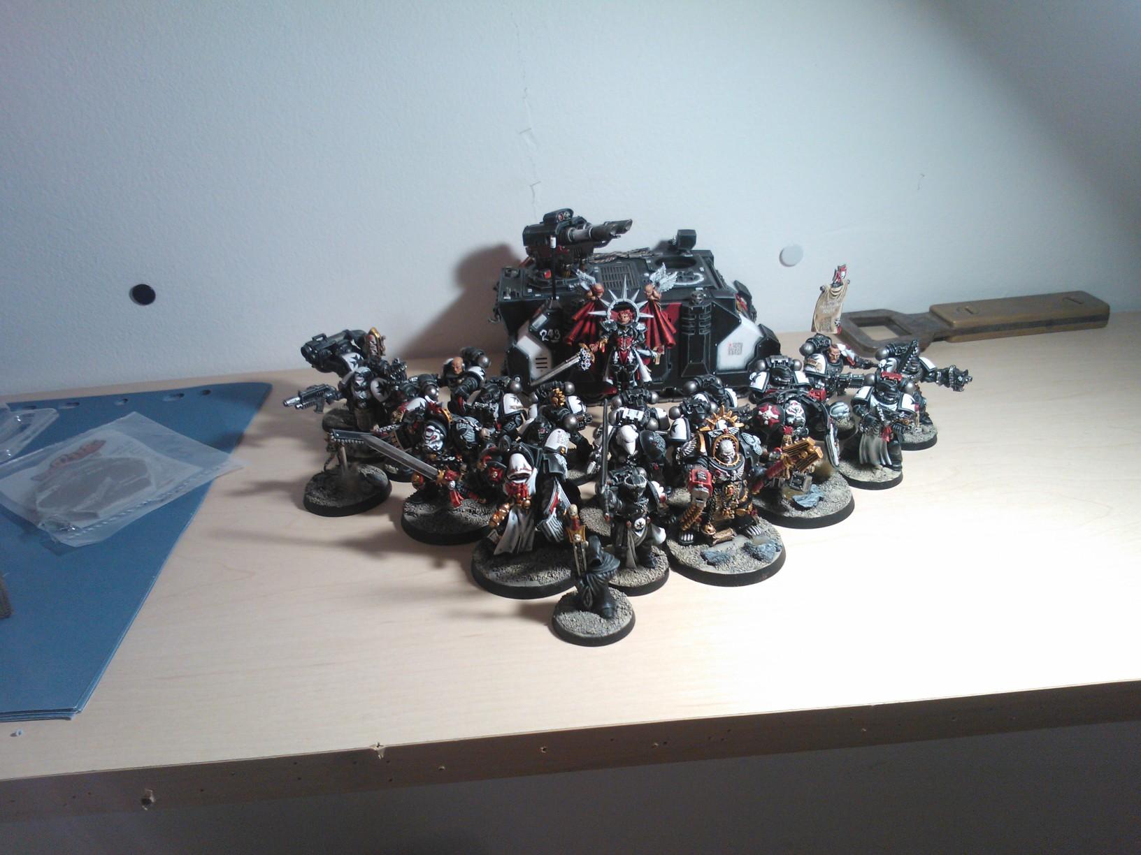 Adepta Sororitas, Army, Assault, Black, Black Templars, Blanche, Chainsword, Collection, Conversion, Crusade, Crusader, Crusader Squad, Forge World, Imperium, Sergeant, Sisters Of Batte, Space Marines, Sword Brother, Tactical Squad, Templars, Terminator Armor