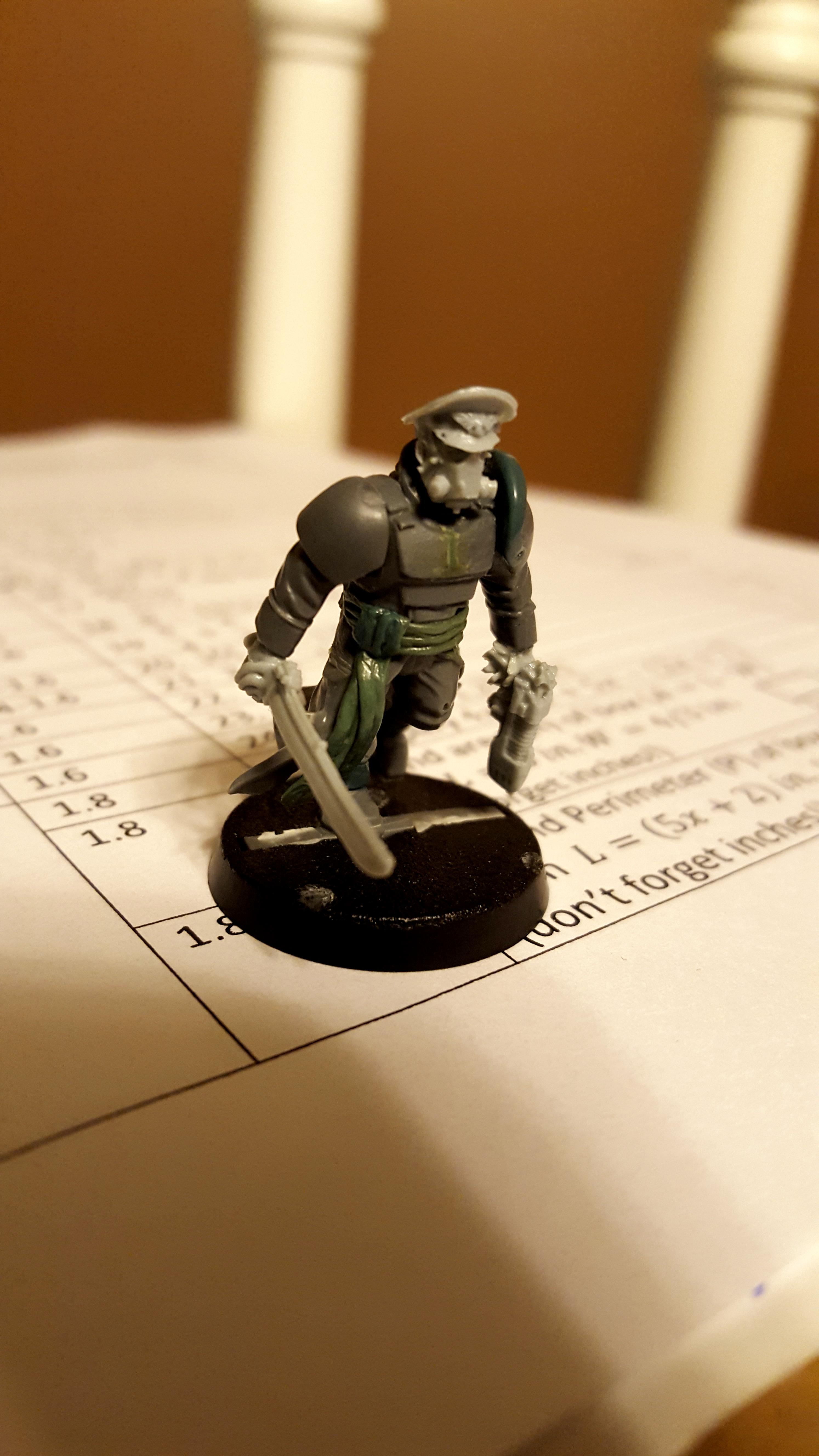 Commissar, Greenstuff, Work In Progress