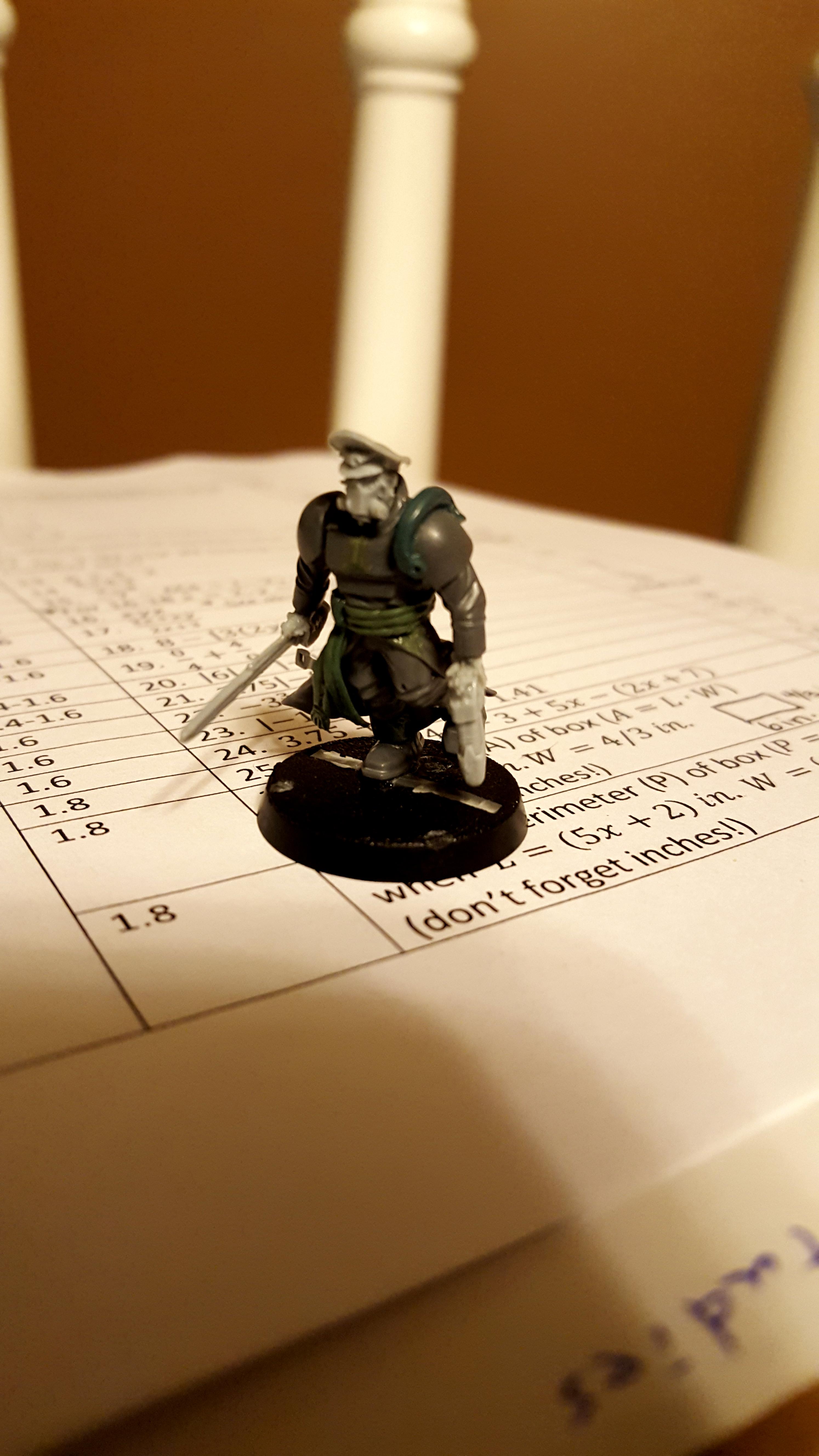 Commissar, Greenstuff, Work In Progress