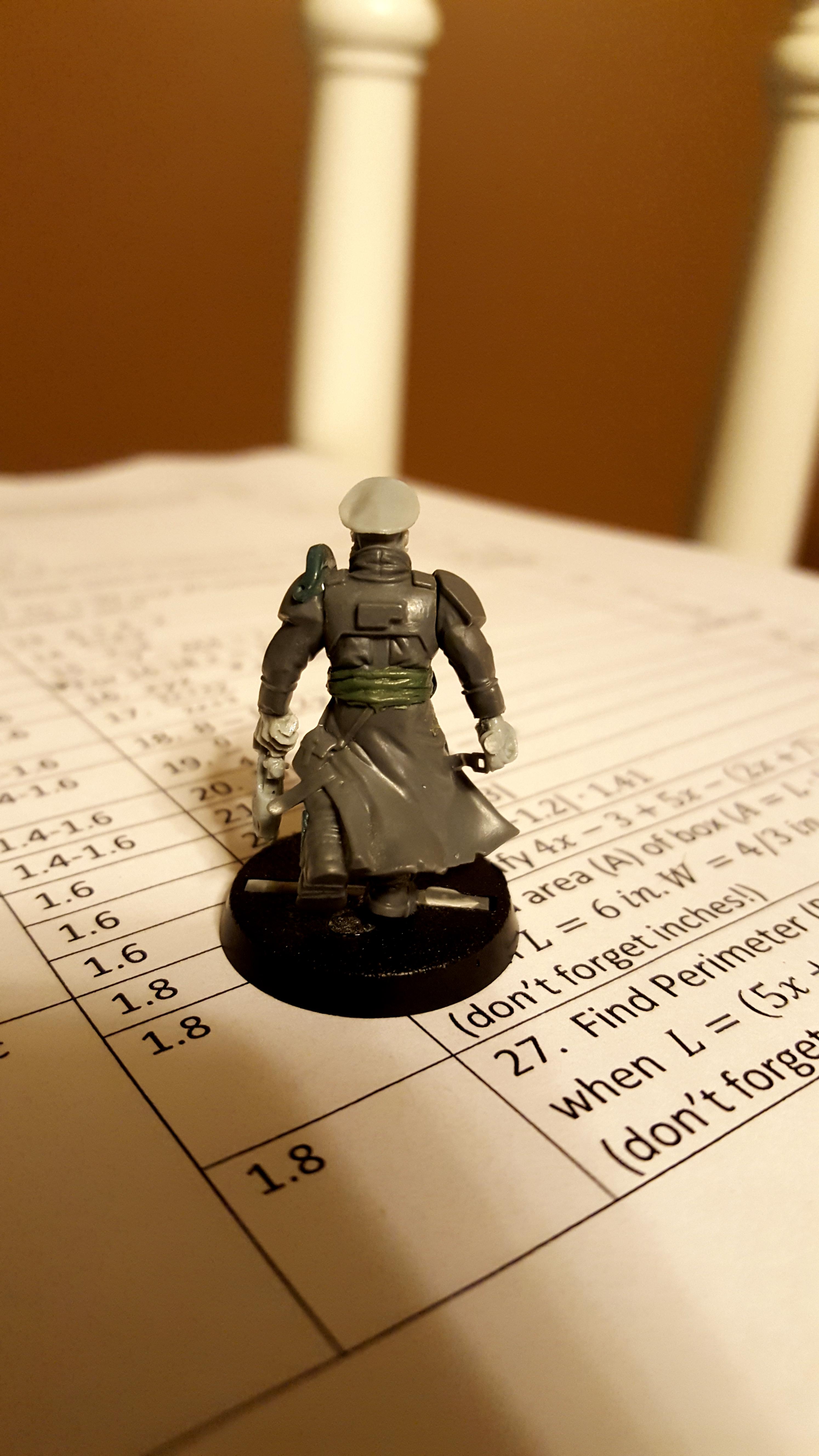 Commissar, Greenstuff, Work In Progress