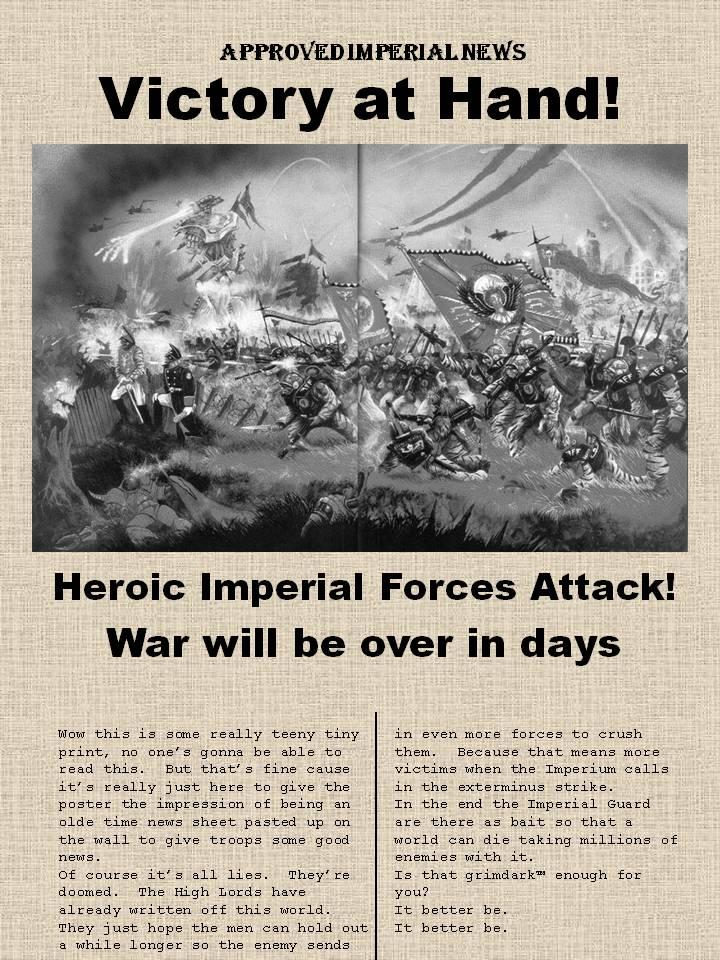 Imperial Guard, Newspaper, Poster, Propaganda, Propeganda, Terrain