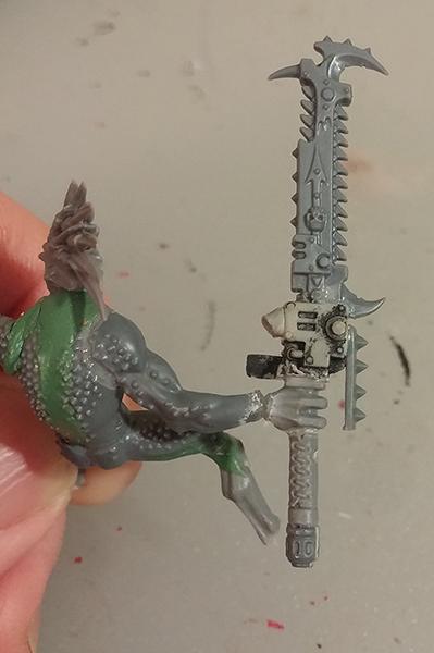 Ortok Chainsword WIP