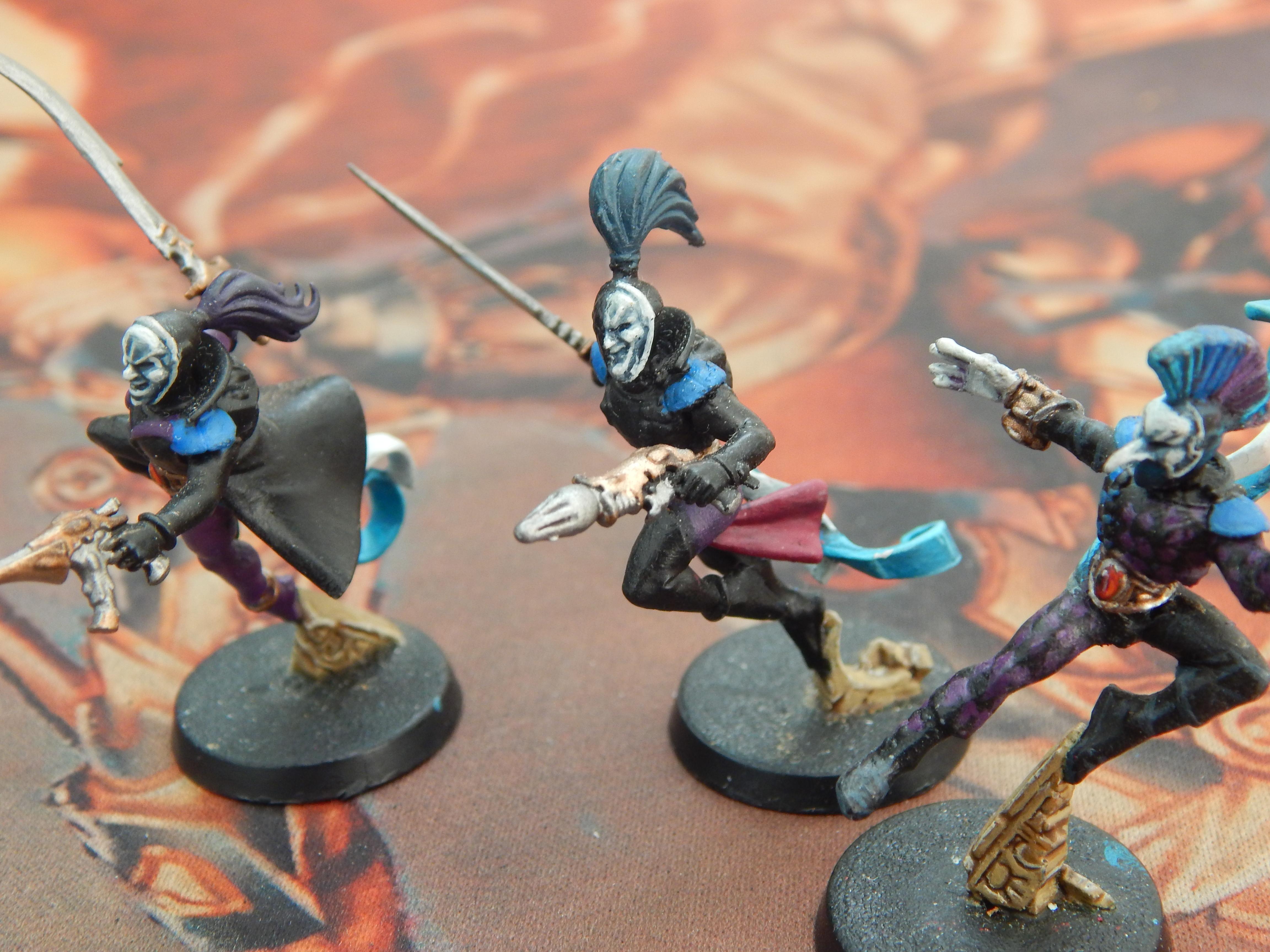 Harlequins, Painting, Purple And Black Harlequins, Warhammer 40,000