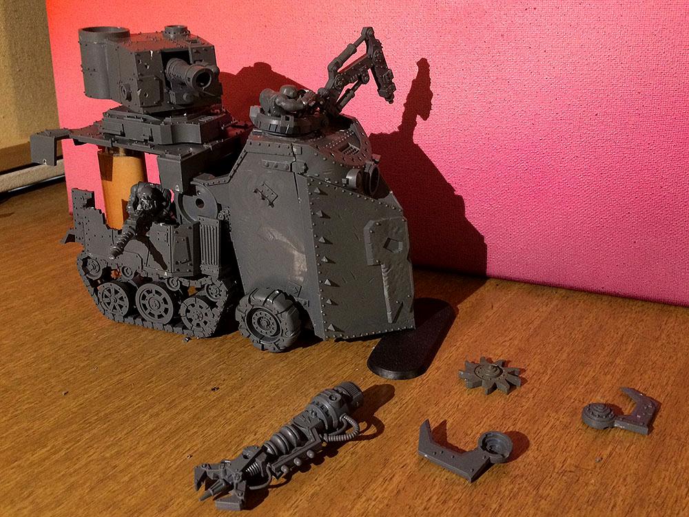 Custom Ork Truck, Kit Bashed, Mek Trukk, Orks, Warhammer 40,000