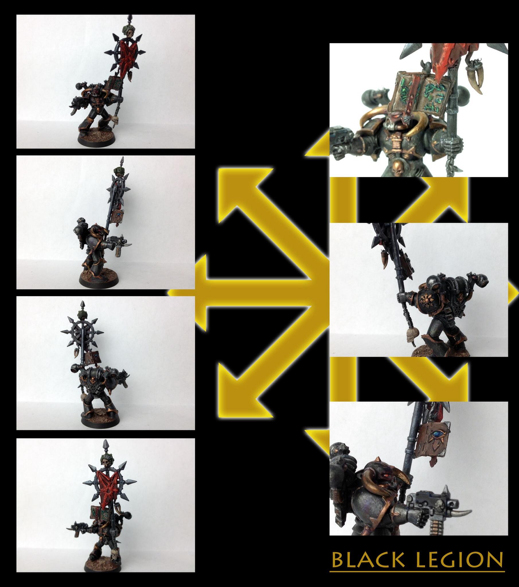 Black Legion, Chaos, Icon Bearer, Space Marines, Warhammer 40,000