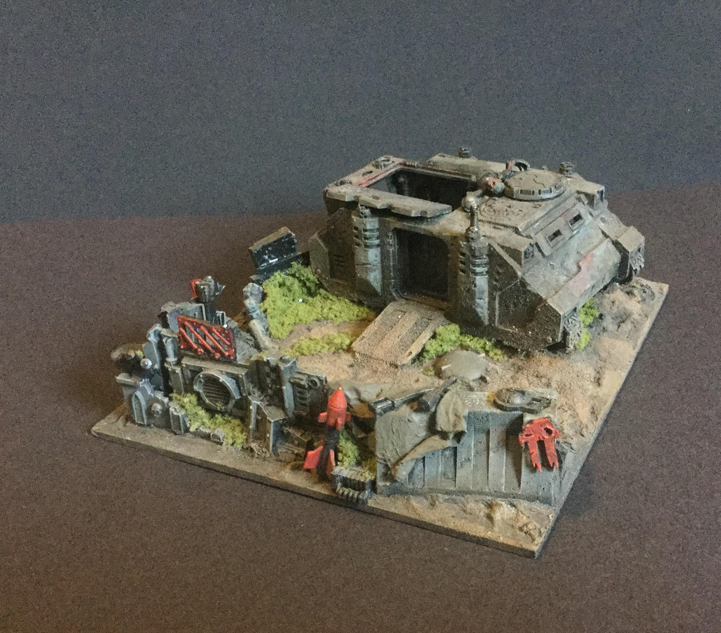 Diorama, Objective Marker, Rhino, Wreck