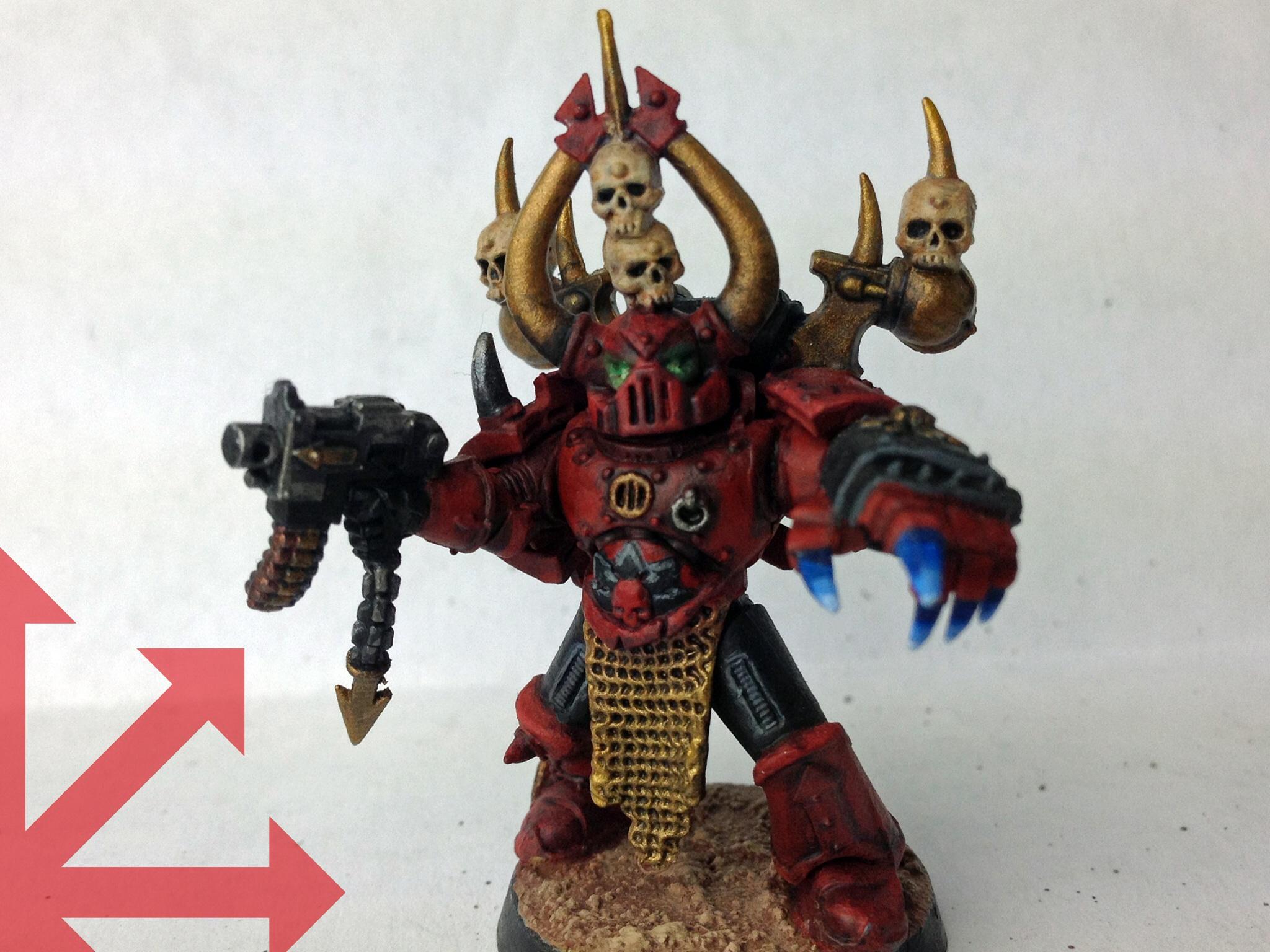 Aspiring Champion, Chaos, Red Corsairs, Space Marines, Warhammer 40,000