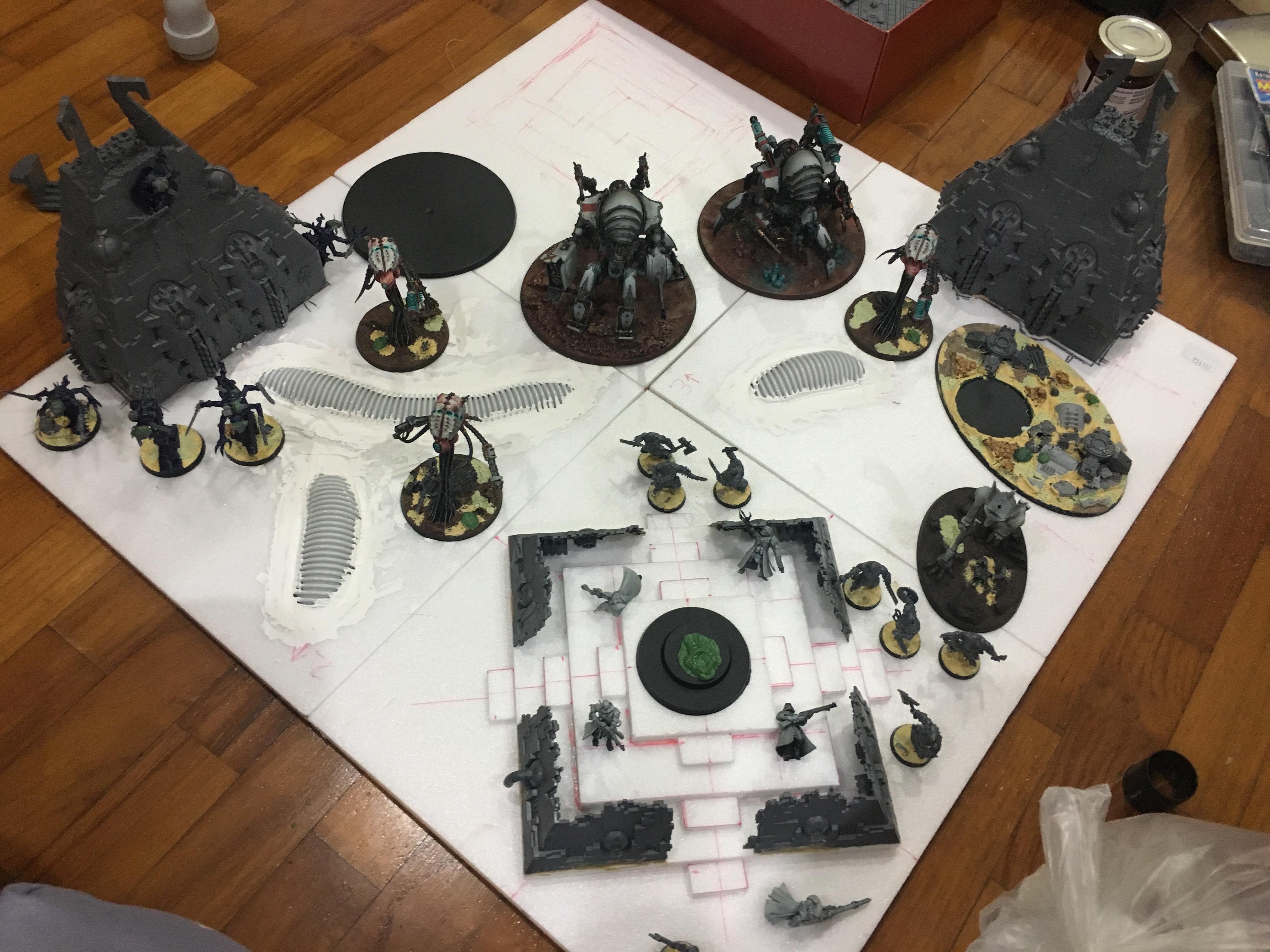 Ad Mech, Adeptus Mechanicus, Necrons, Skitarii, Spiders, Terrain, Warhammer 40,000, Warhammer Fantasy