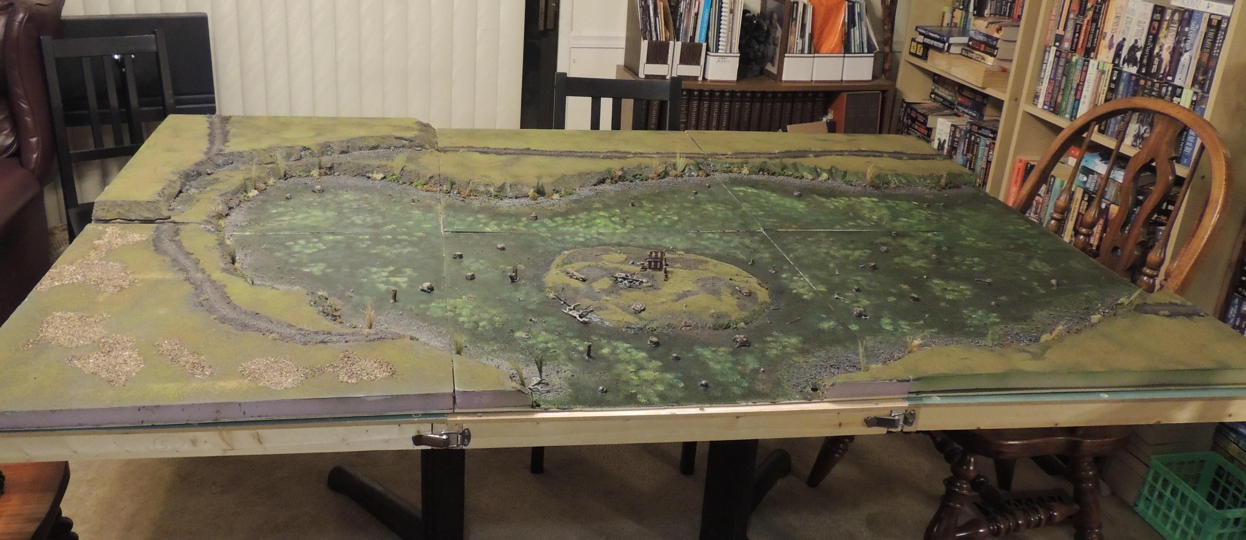 Swamp Terrain Board - Stage 4, Ready for the Pour