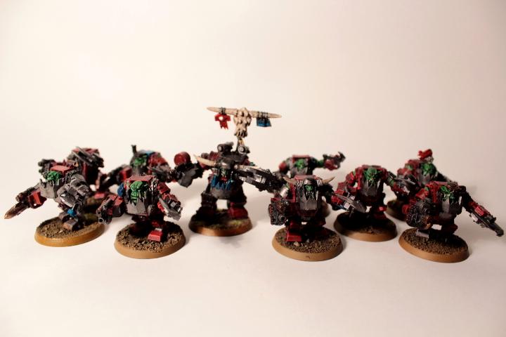 Mega Armor, Meganobz, Orks, Warboss