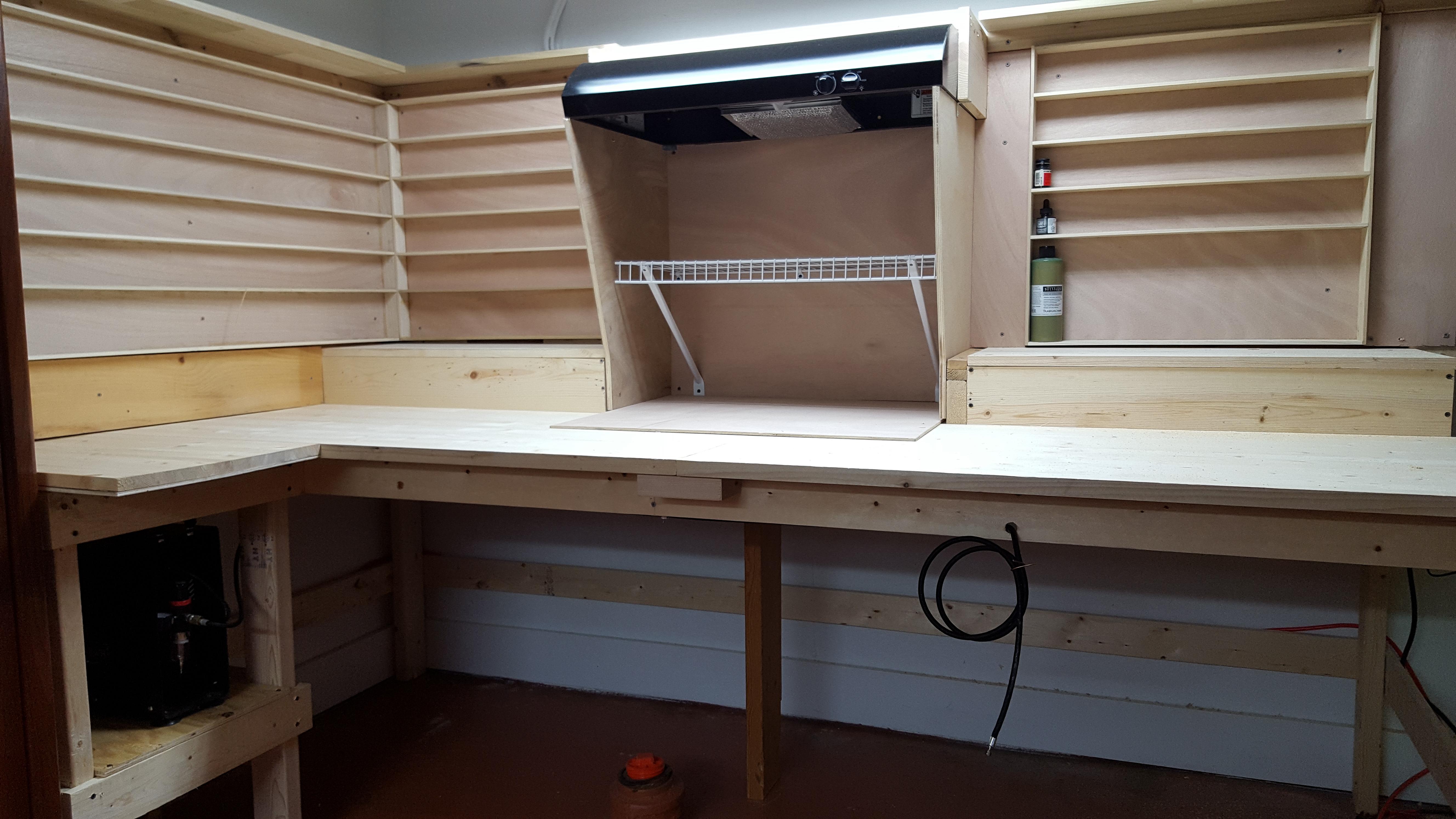 Bench, Painting, Workbench