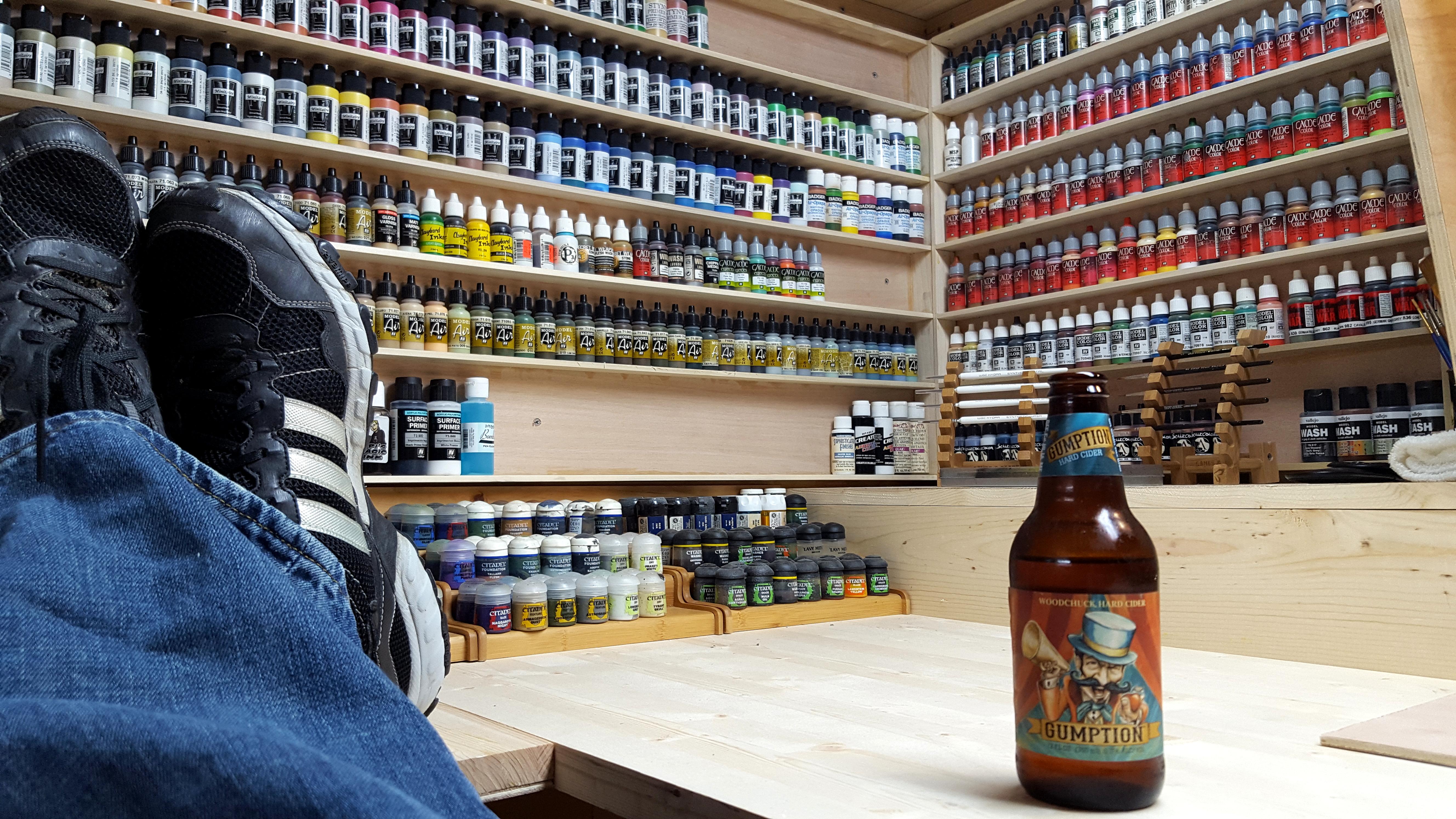 Bench, Painting, Workbench