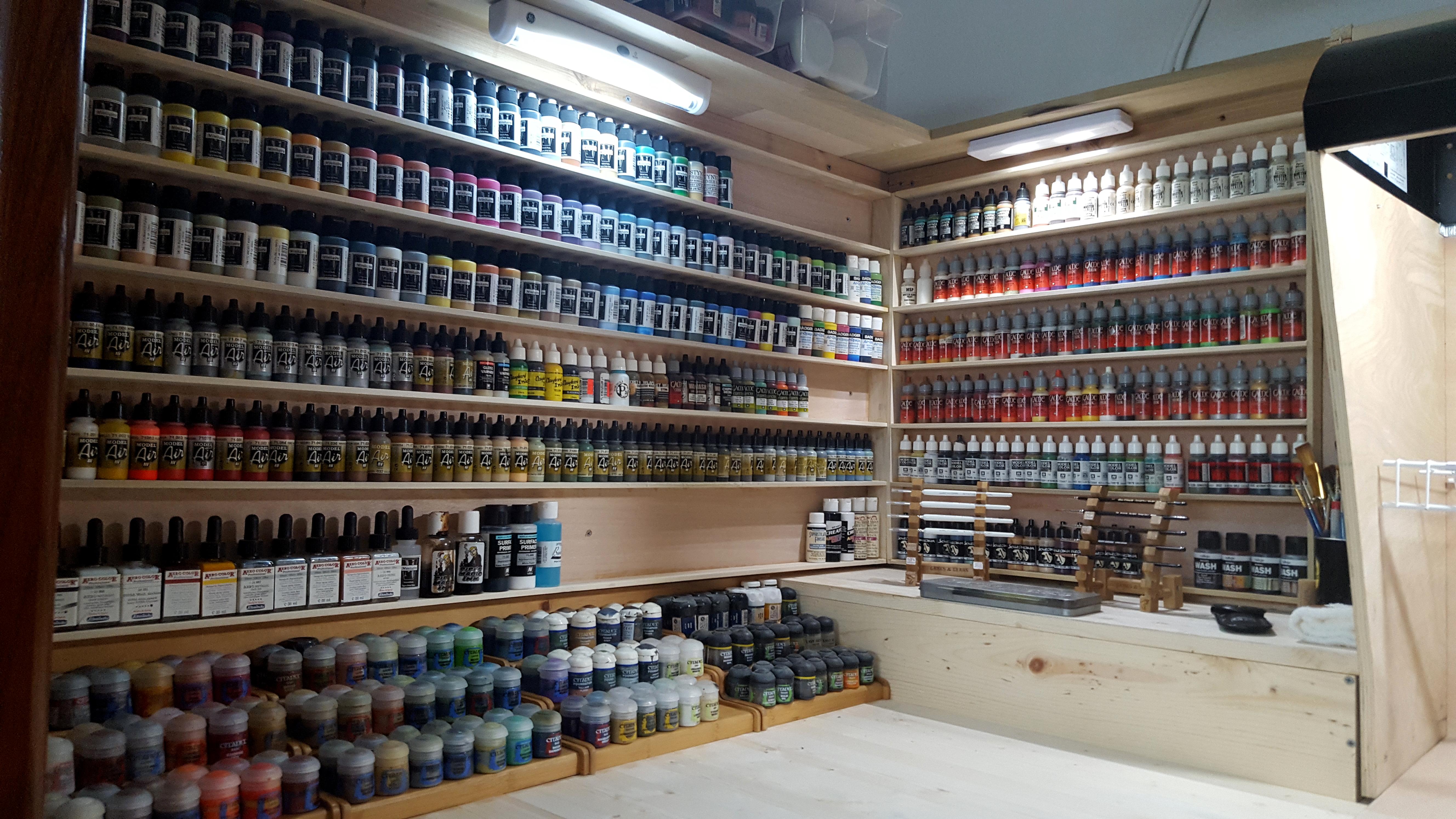 Bench, Painting, Workbench