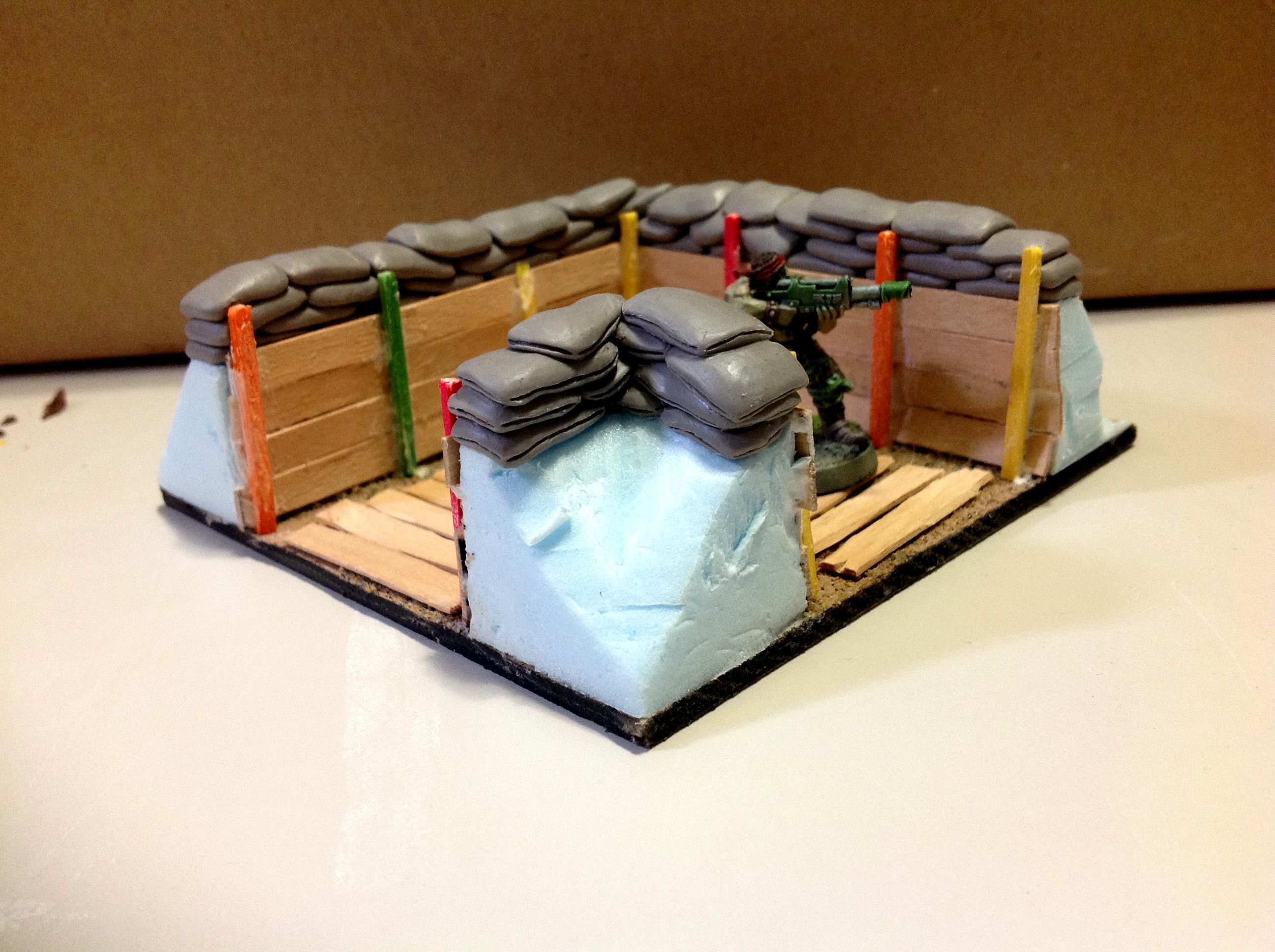 Bunker, Terrain, Trench, Work In Progress