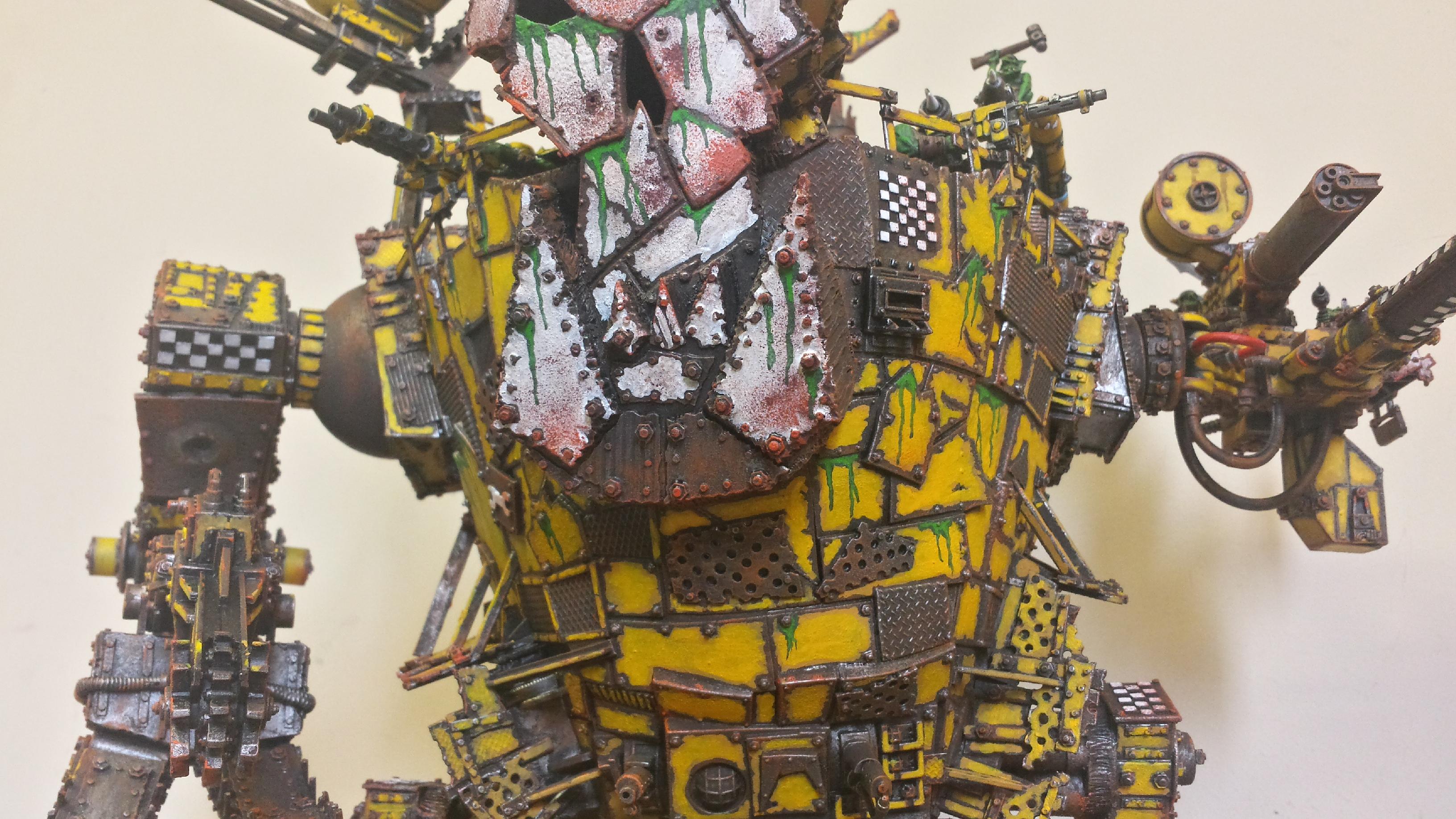 Bad Moons, Big Mek, Gretchen, Orks, Stompa, Yellow