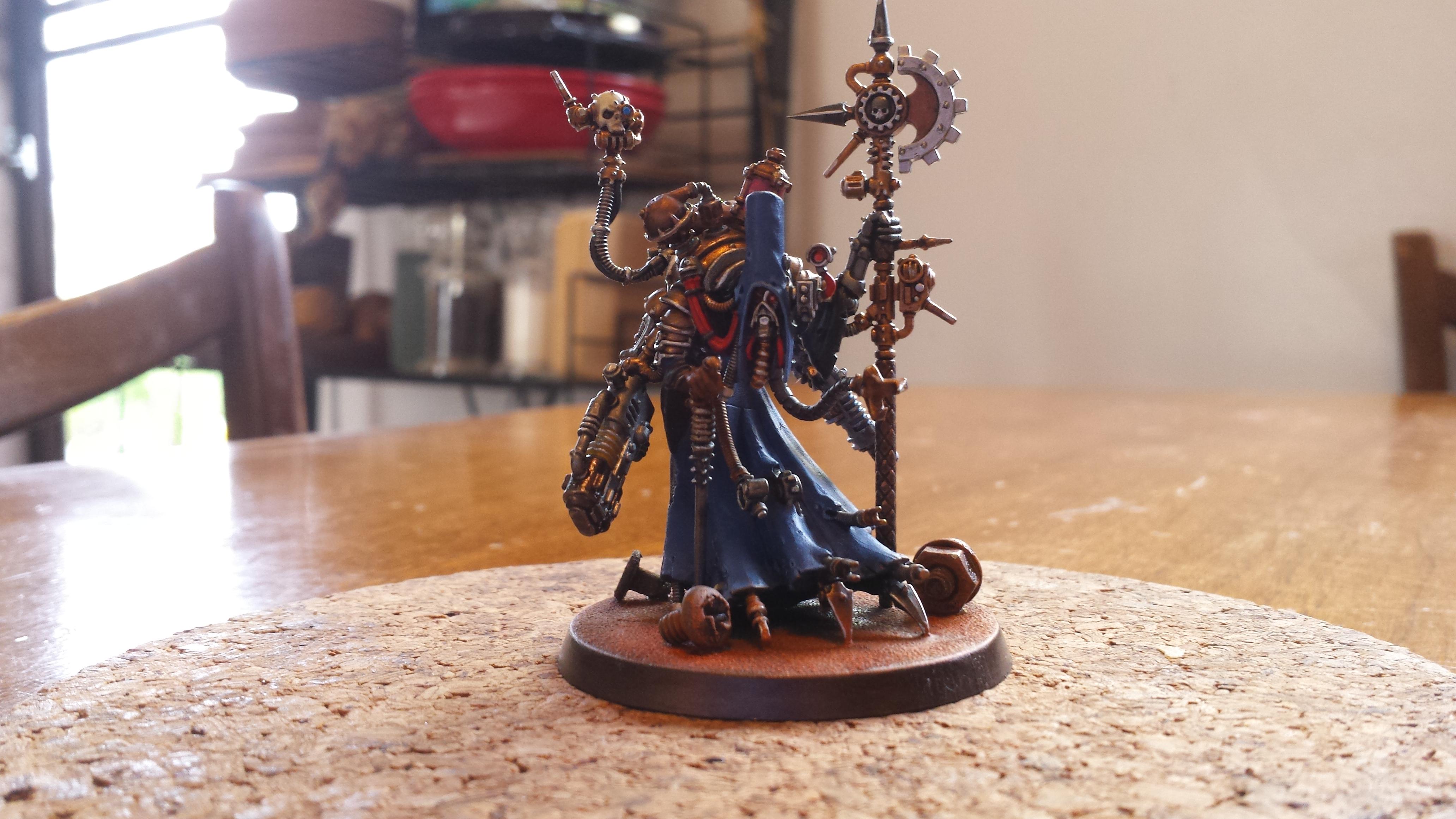 Adeptus Mechanicus, Axe, Blue, Cult Mechanicus, Konor, Macrostubber, Power, Volkite Blaster