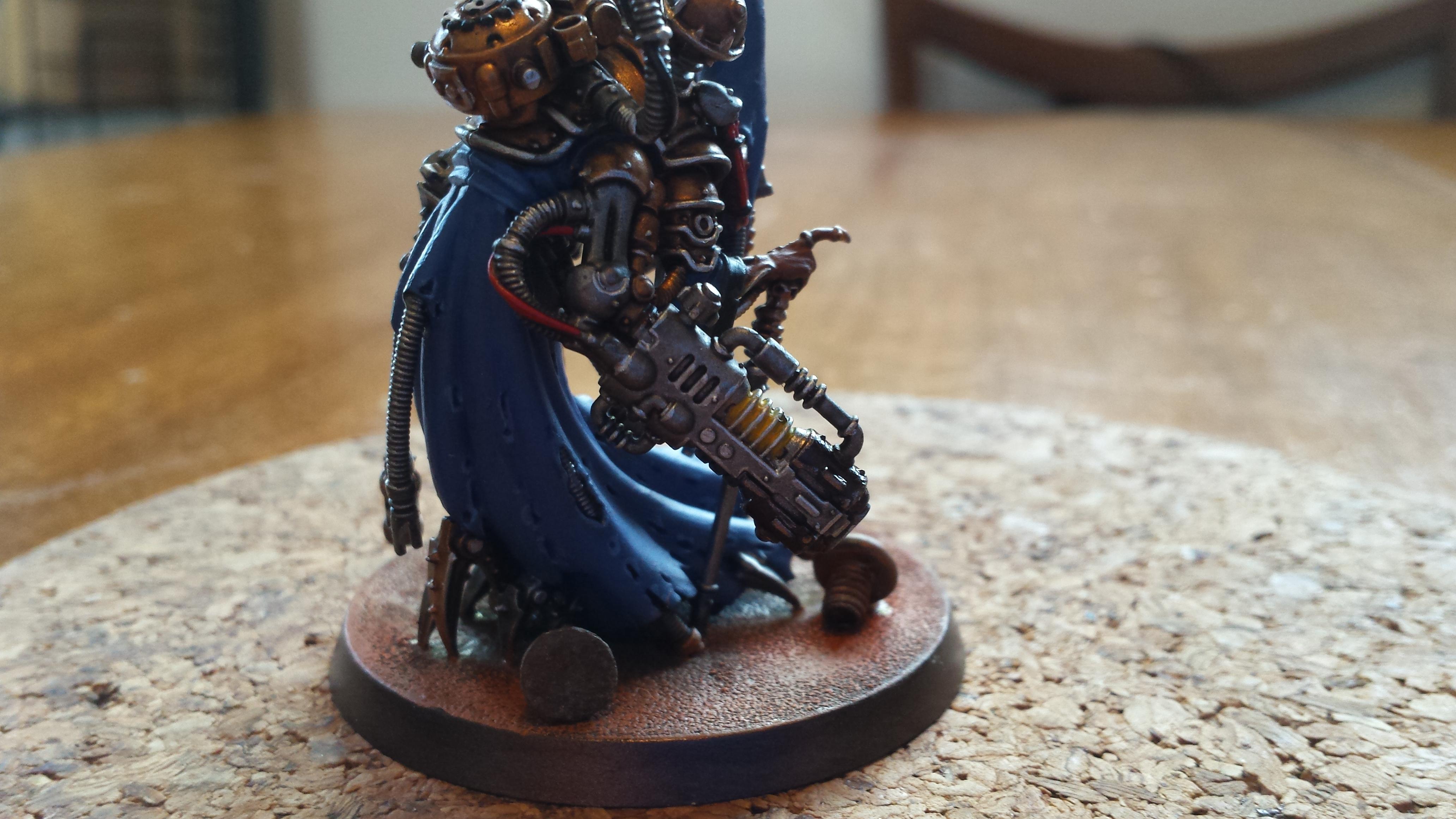 Adeptus Mechanicus, Axe, Blue, Cult Mechanicus, Konor, Macrostubber, Power, Volkite Blaster
