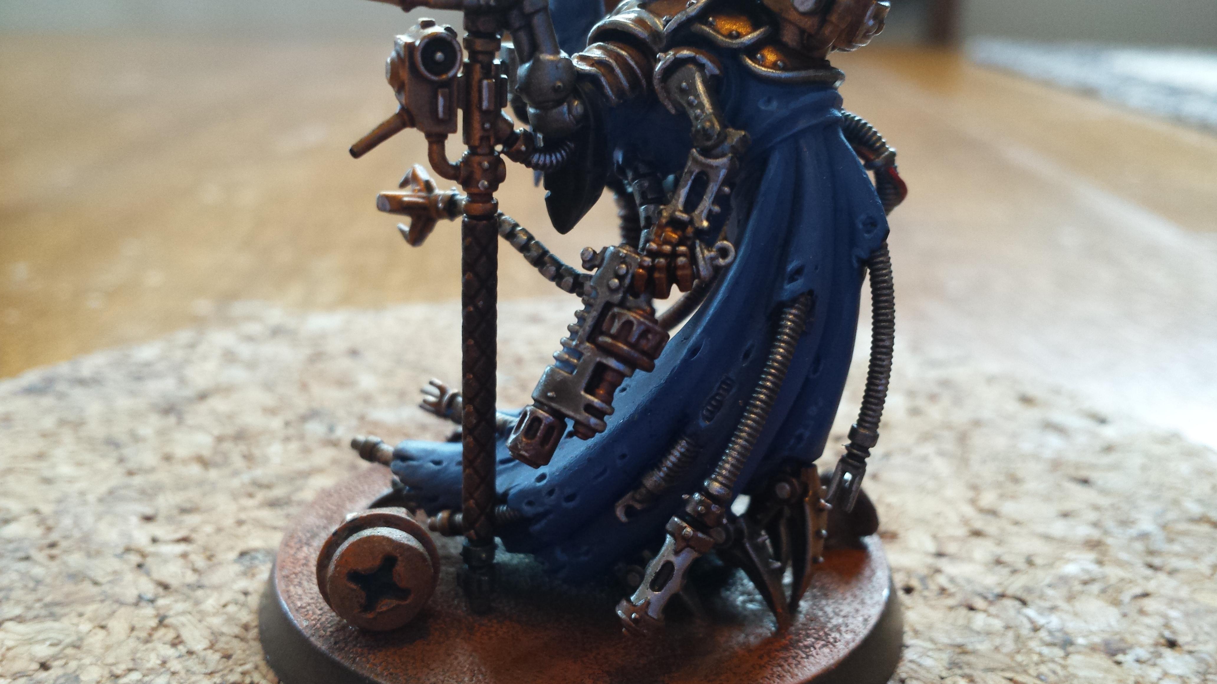 Adeptus Mechanicus, Axe, Blue, Cult Mechanicus, Konor, Macrostubber, Power, Volkite Blaster