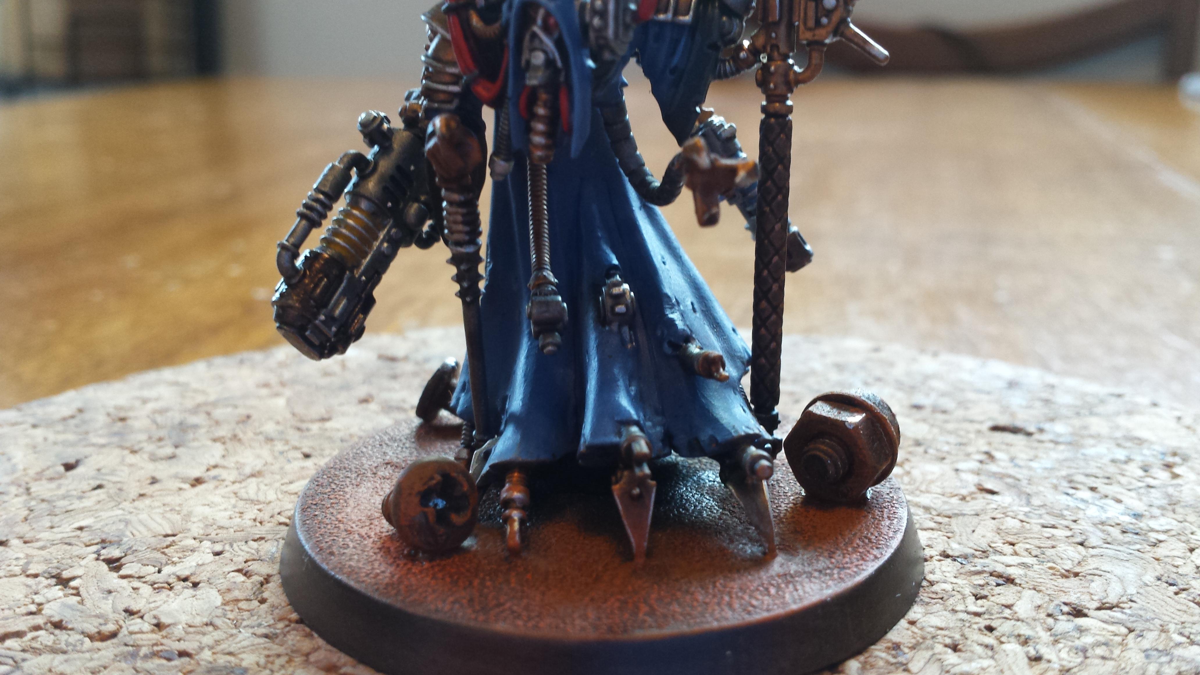 Adeptus Mechanicus, Axe, Blue, Cult Mechanicus, Konor, Macrostubber, Power, Volkite Blaster