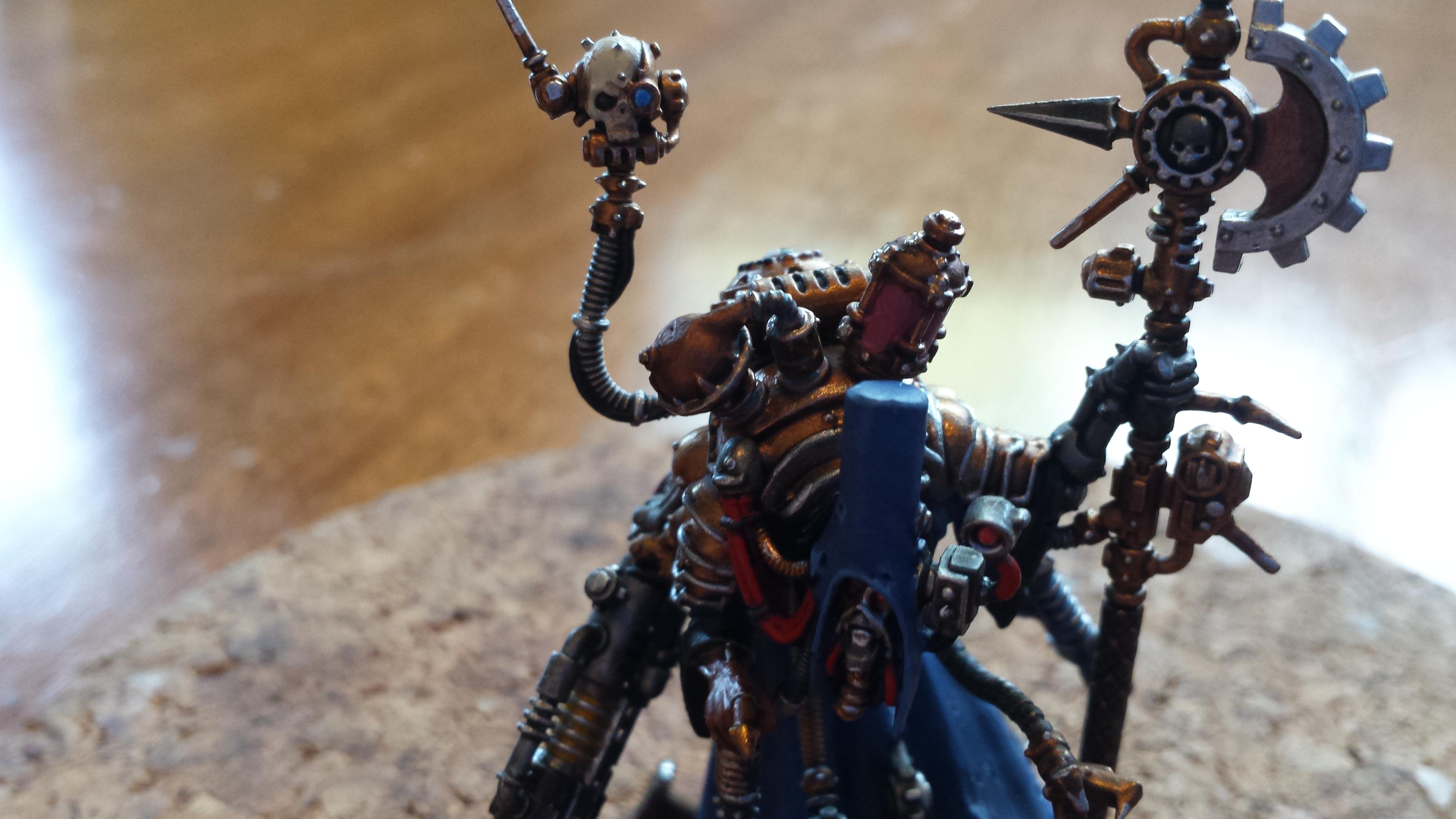 Adeptus Mechanicus, Axe, Blue, Cult Mechanicus, Konor, Macrostubber, Power, Volkite Blaster
