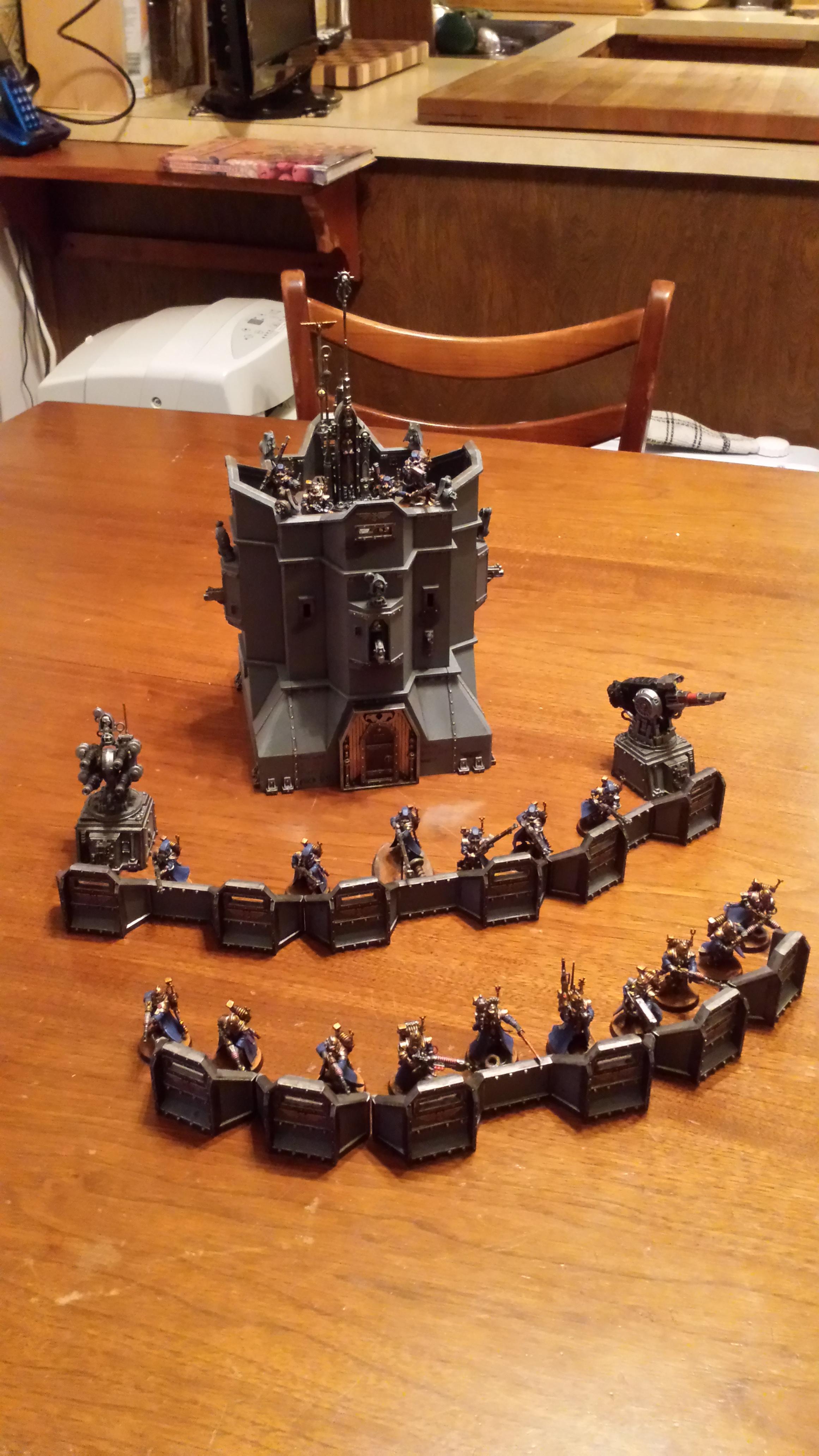 Defense, Dirty, Grey, Lascannon, Line, Metal, Quad Gun, Skitarii