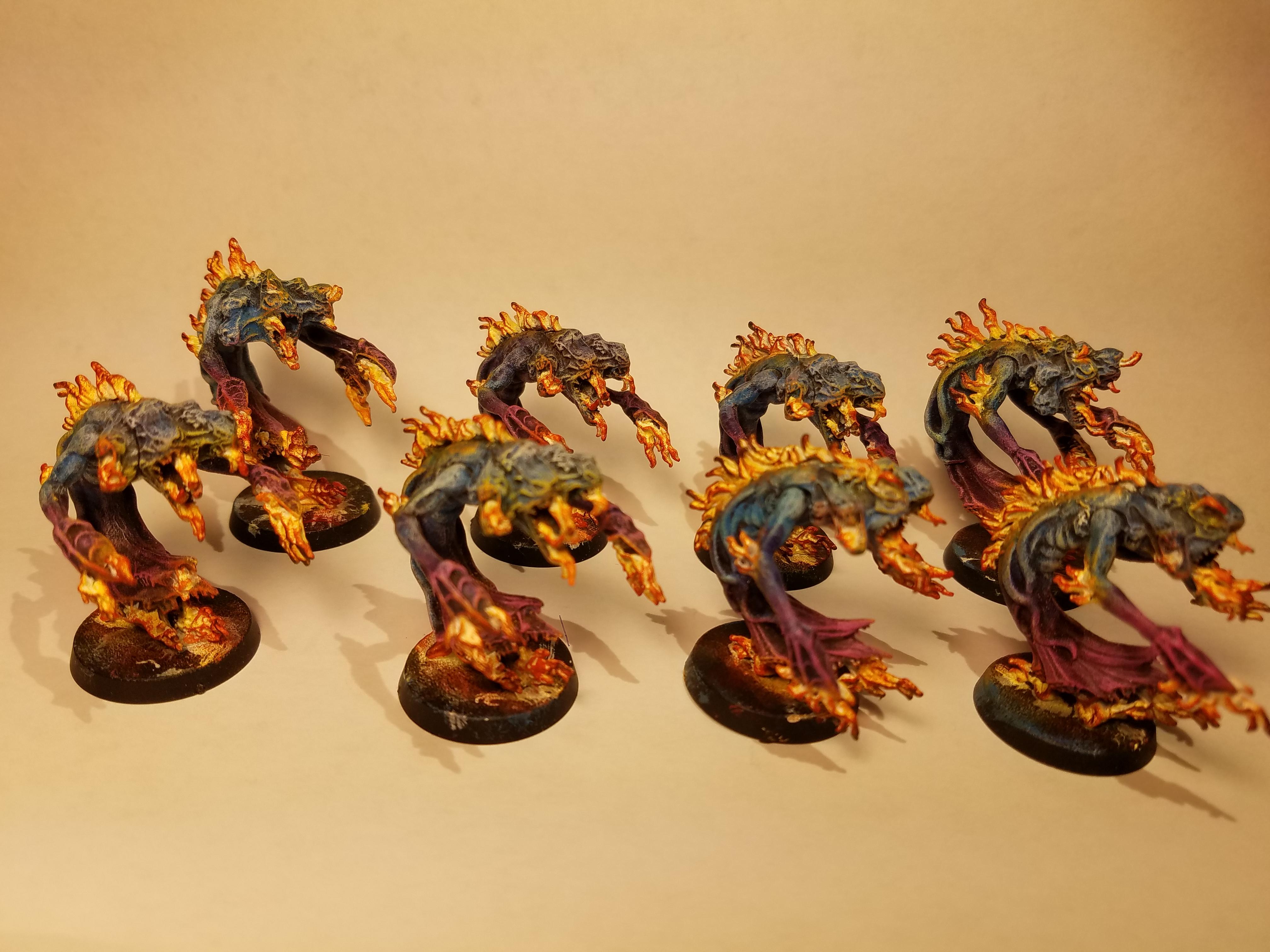 Age Of Sigmar, Chaos Daemons, Daemons Of Tzeentch, Flamers, Flamers Of Tzeentch, Scions Of The Warp, Tzeentch, Warflame Host, Warhammer 40,000