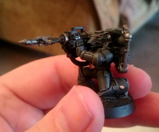 Space Wolves Long Fang with Missile Launcher
