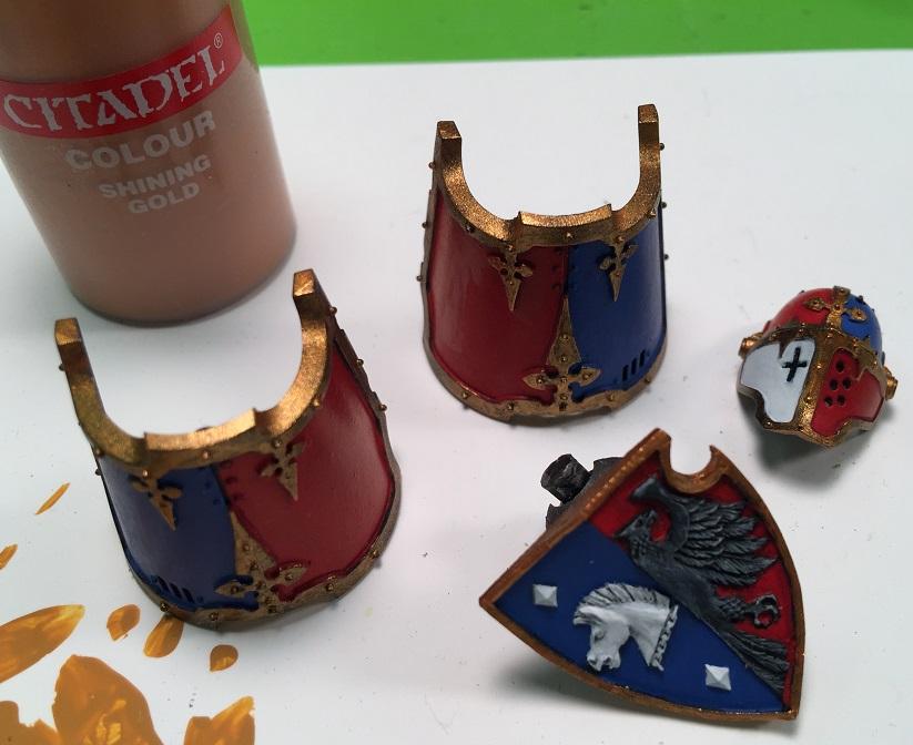 House Terryn Knight Armor Plates Gold