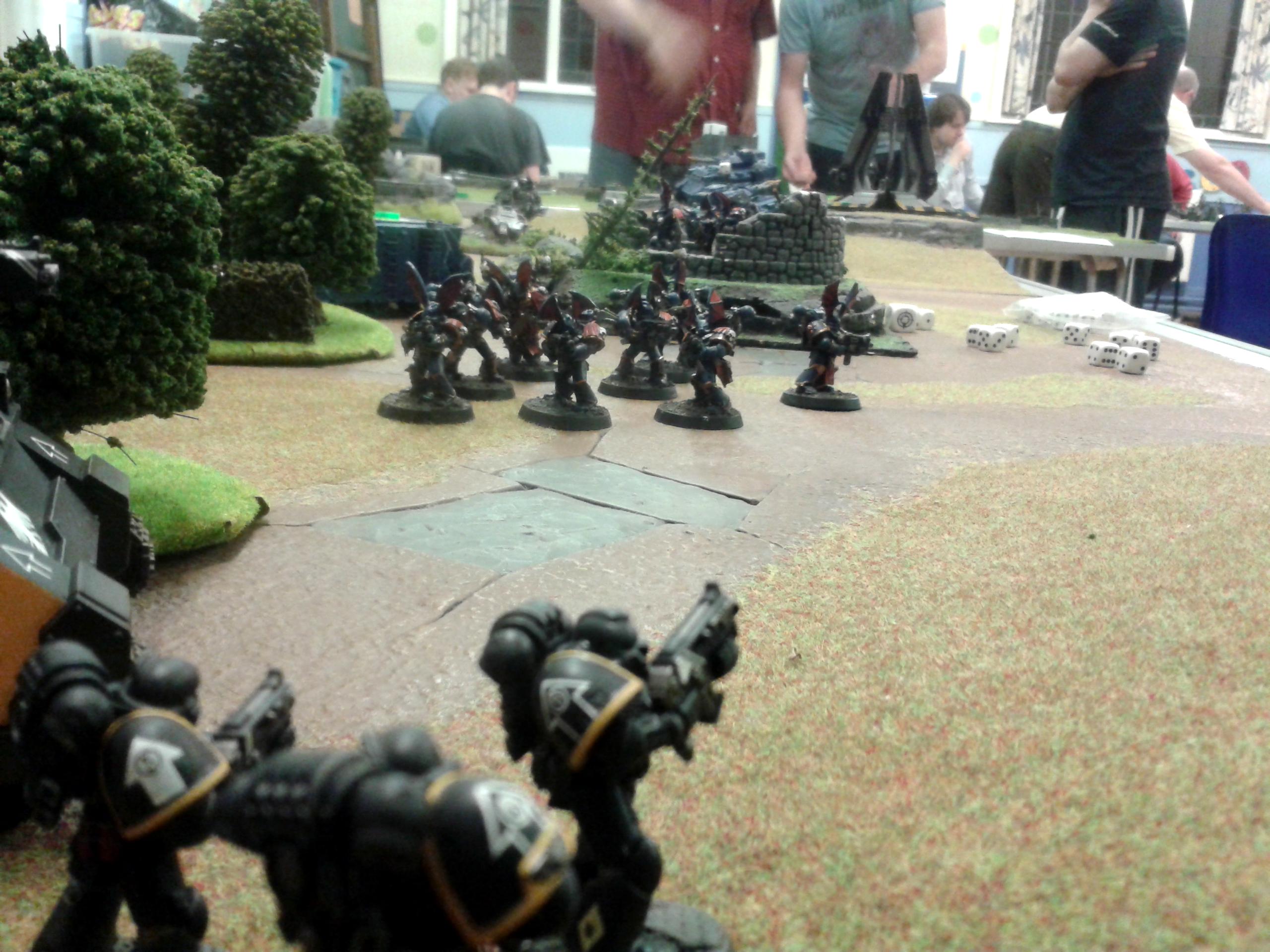 Battle, Chaos, Guard, Lords, Night, Raven, Report, Space, Space Marines, Warhammer 40,000, Warhammer Fantasy