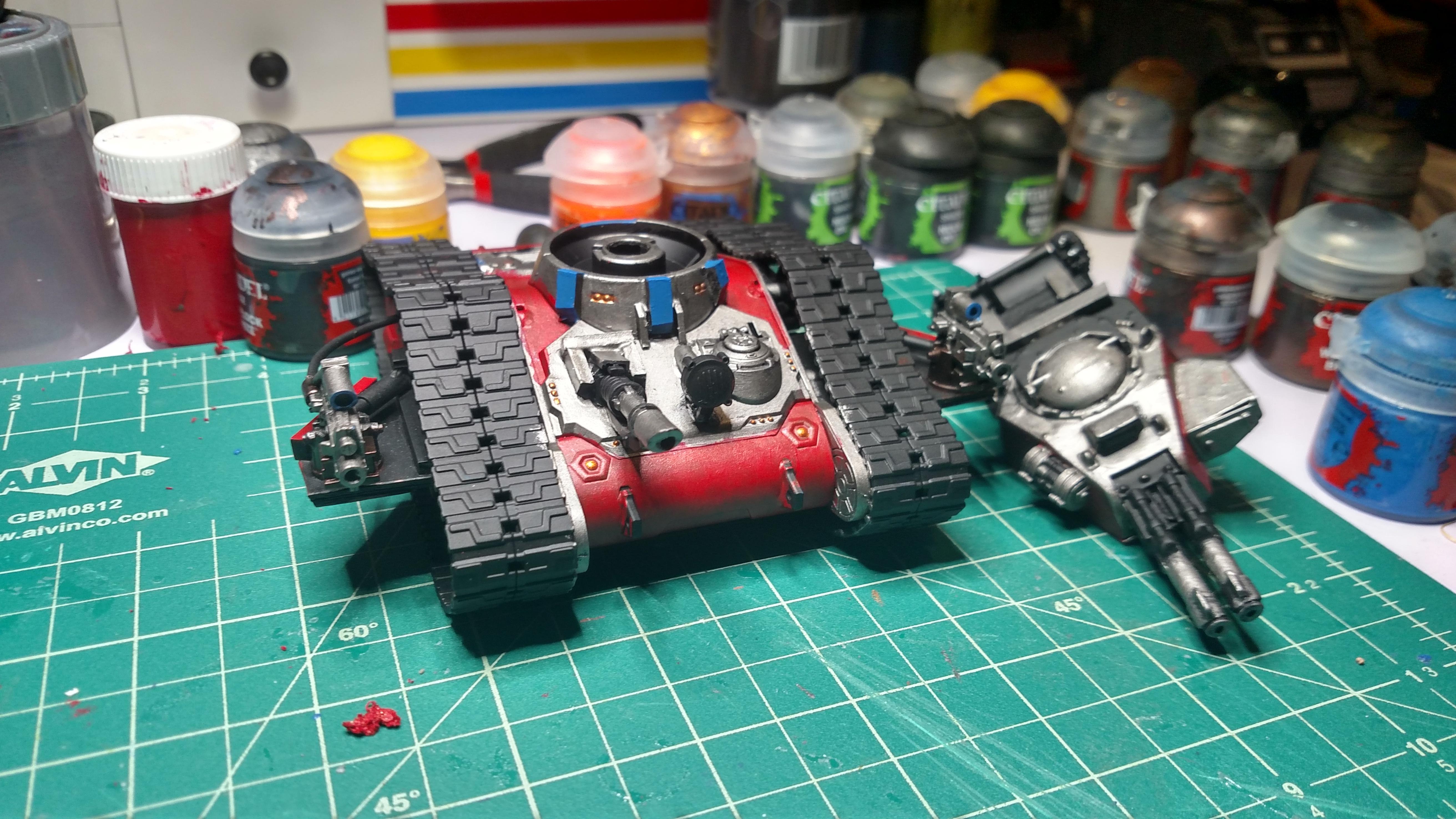 Servitor Tank WIP paint front. 