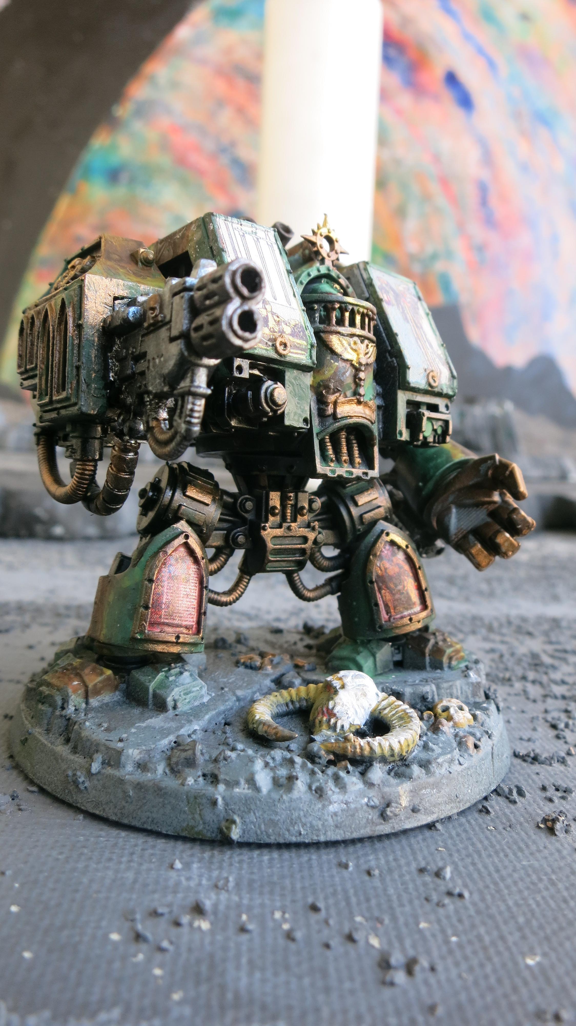 Camouflage, Dark Angels, Deathwing, Multi-melta, Power Fist, Vernerable Dreadnought