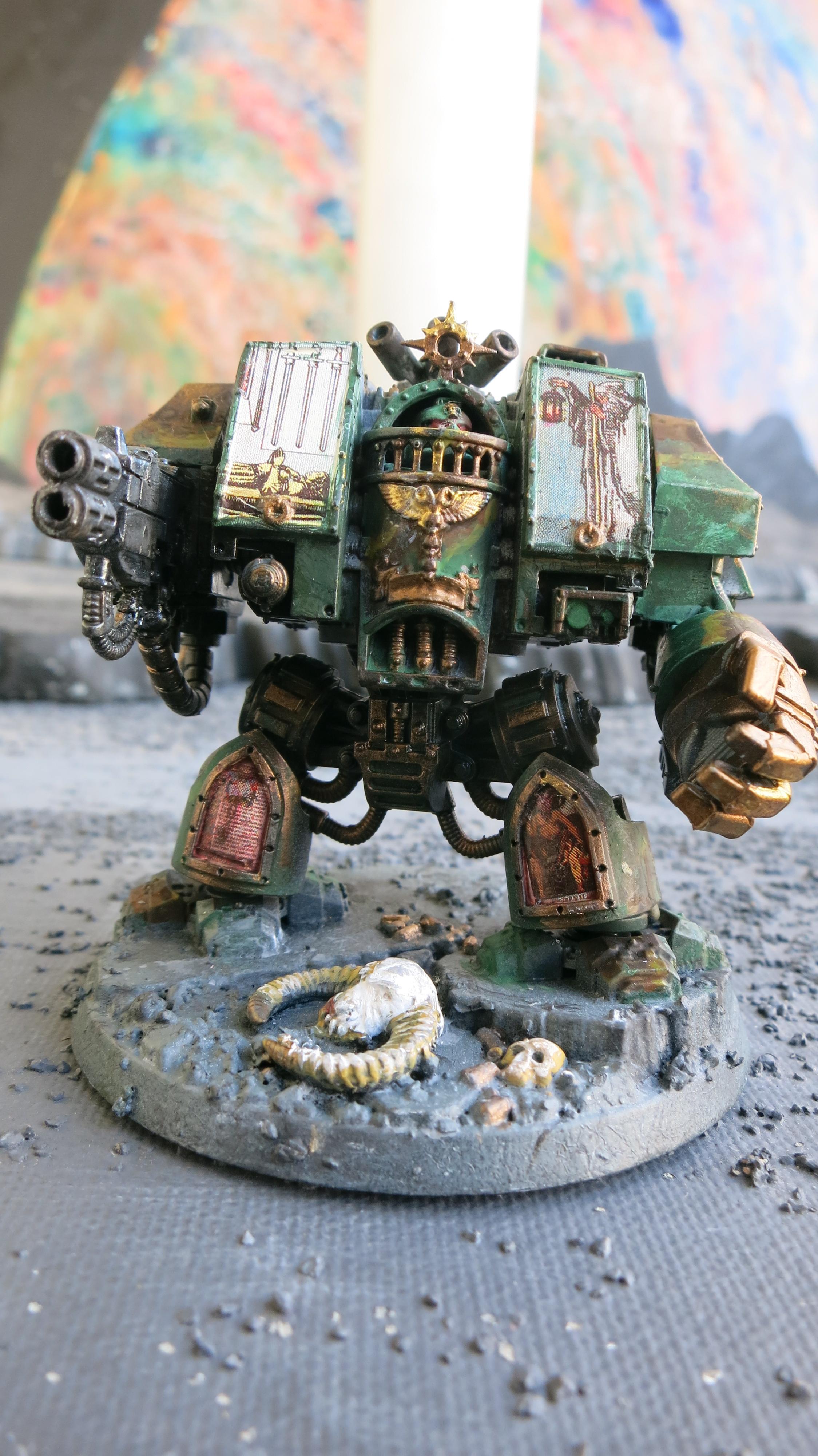 Camouflage, Dark Angels, Deathwing, Multi-melta, Power Fist, Vernerable Dreadnought