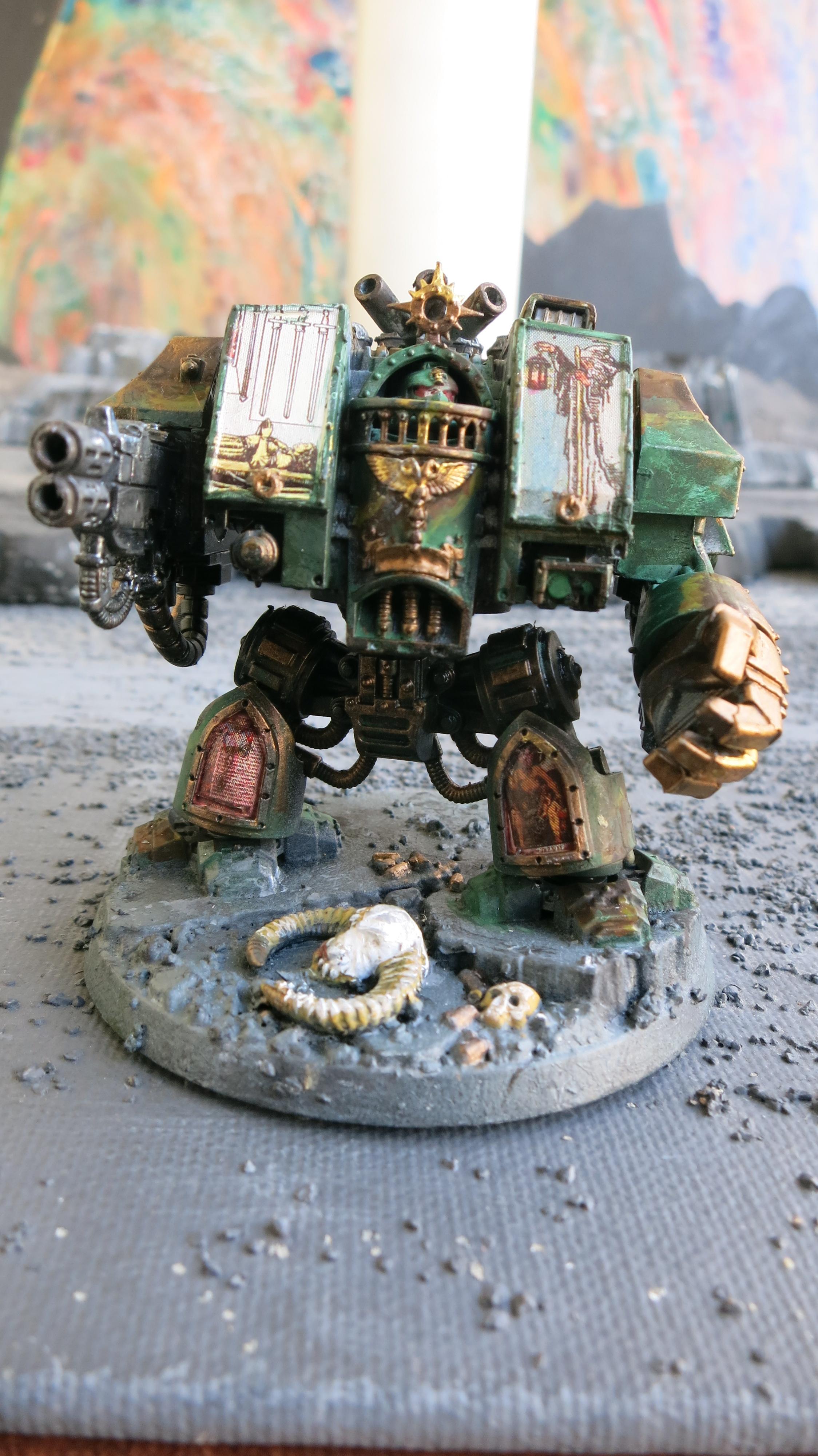Camouflage, Dark Angels, Deathwing, Multi-melta, Power Fist, Vernerable Dreadnought