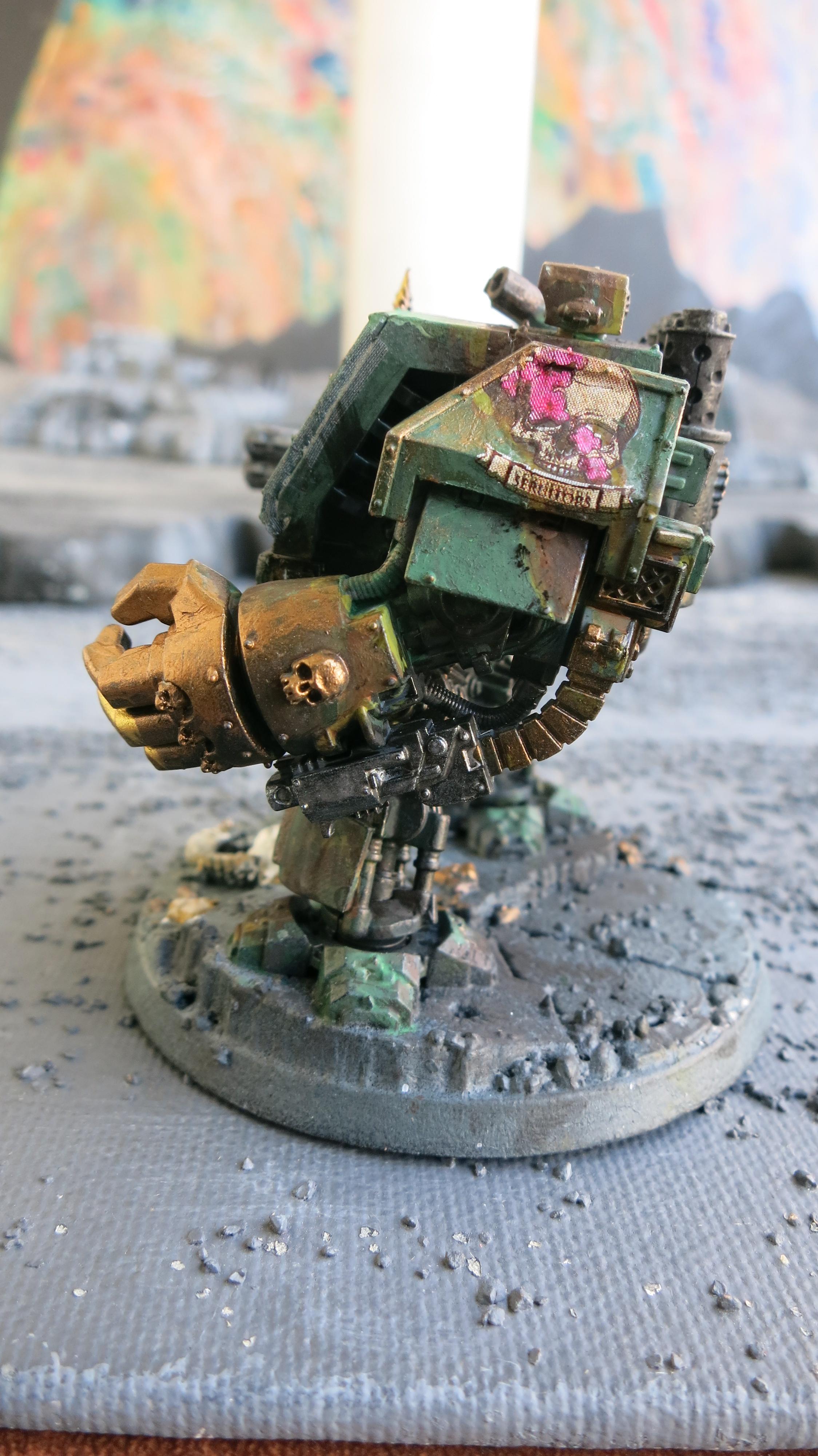 Camouflage, Dark Angels, Deathwing, Power Fist, Vernerable Dreadnought