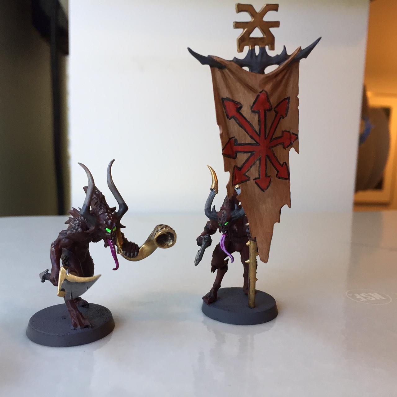 Bloodltters with horn and banner