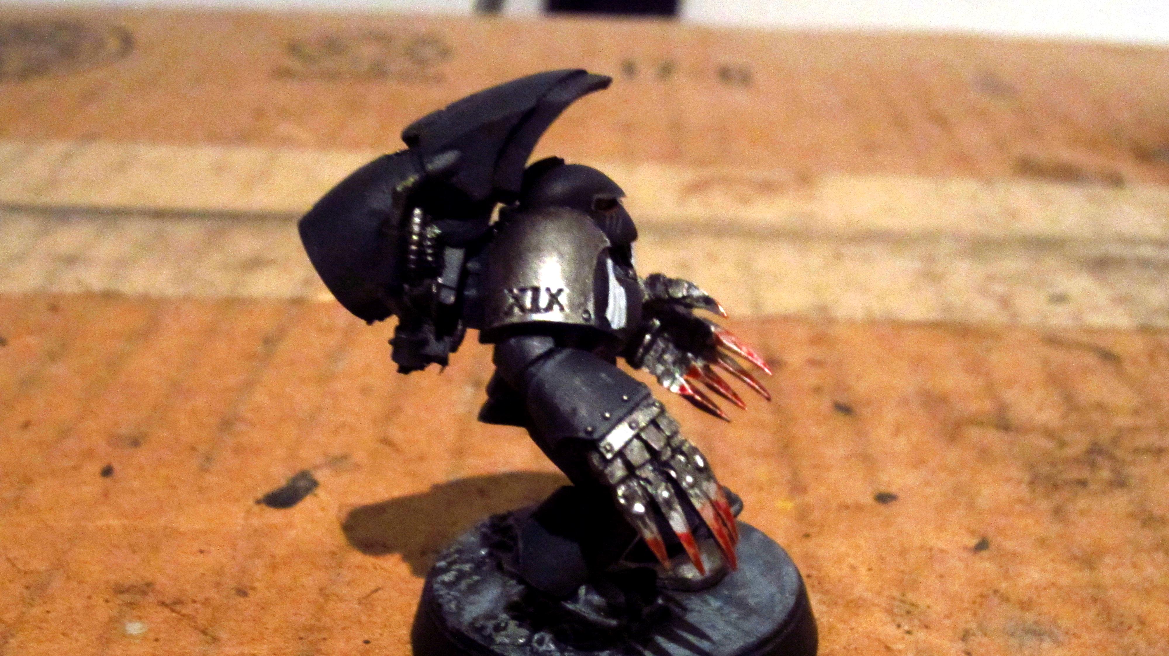 30k, Black, Dark Fury, Horus Heresy, Jump Pack, Lightning Claws, Raven Guard, White